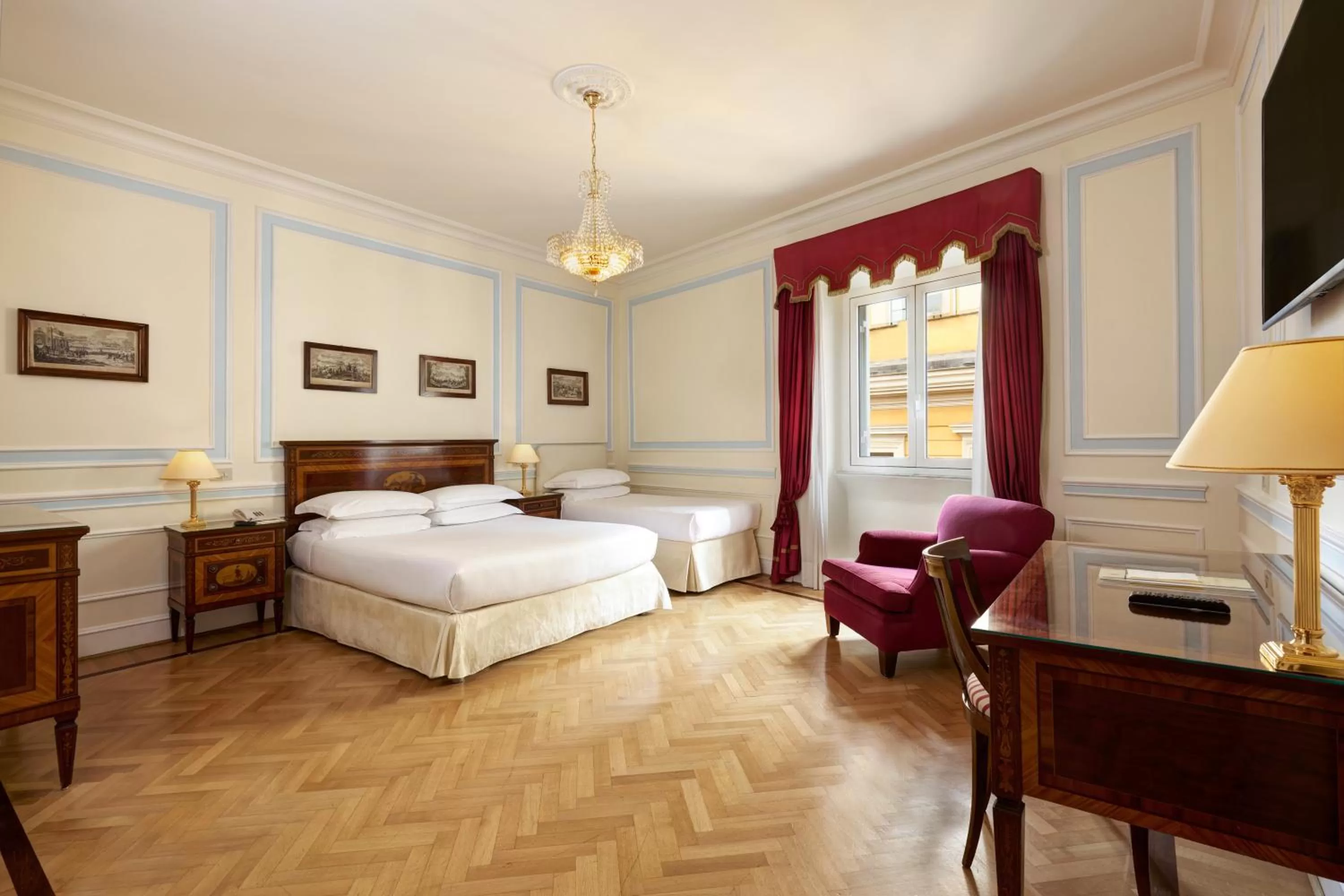Bedroom, Bed in Hotel Quirinale