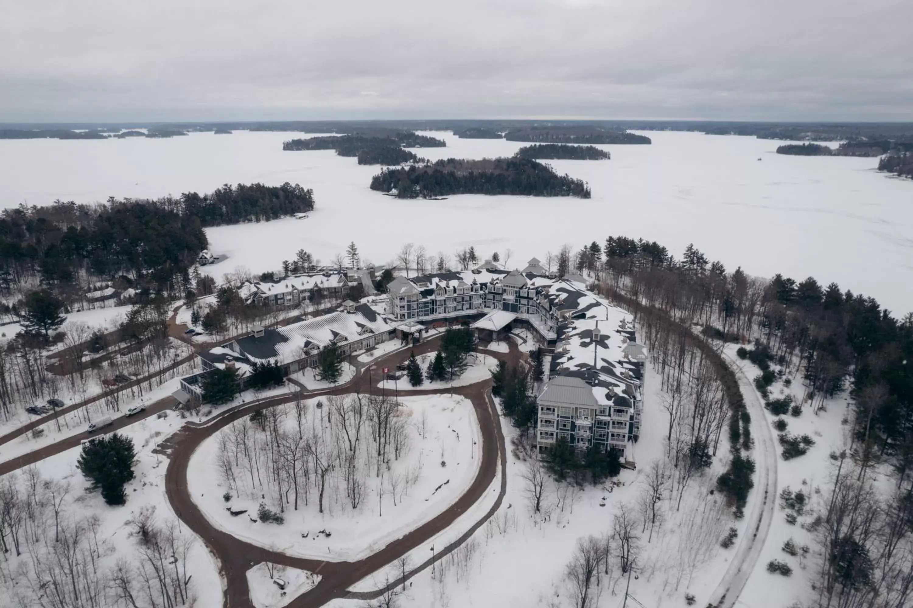 Property building, Winter in JW Marriott The Rosseau Muskoka Resort & Spa