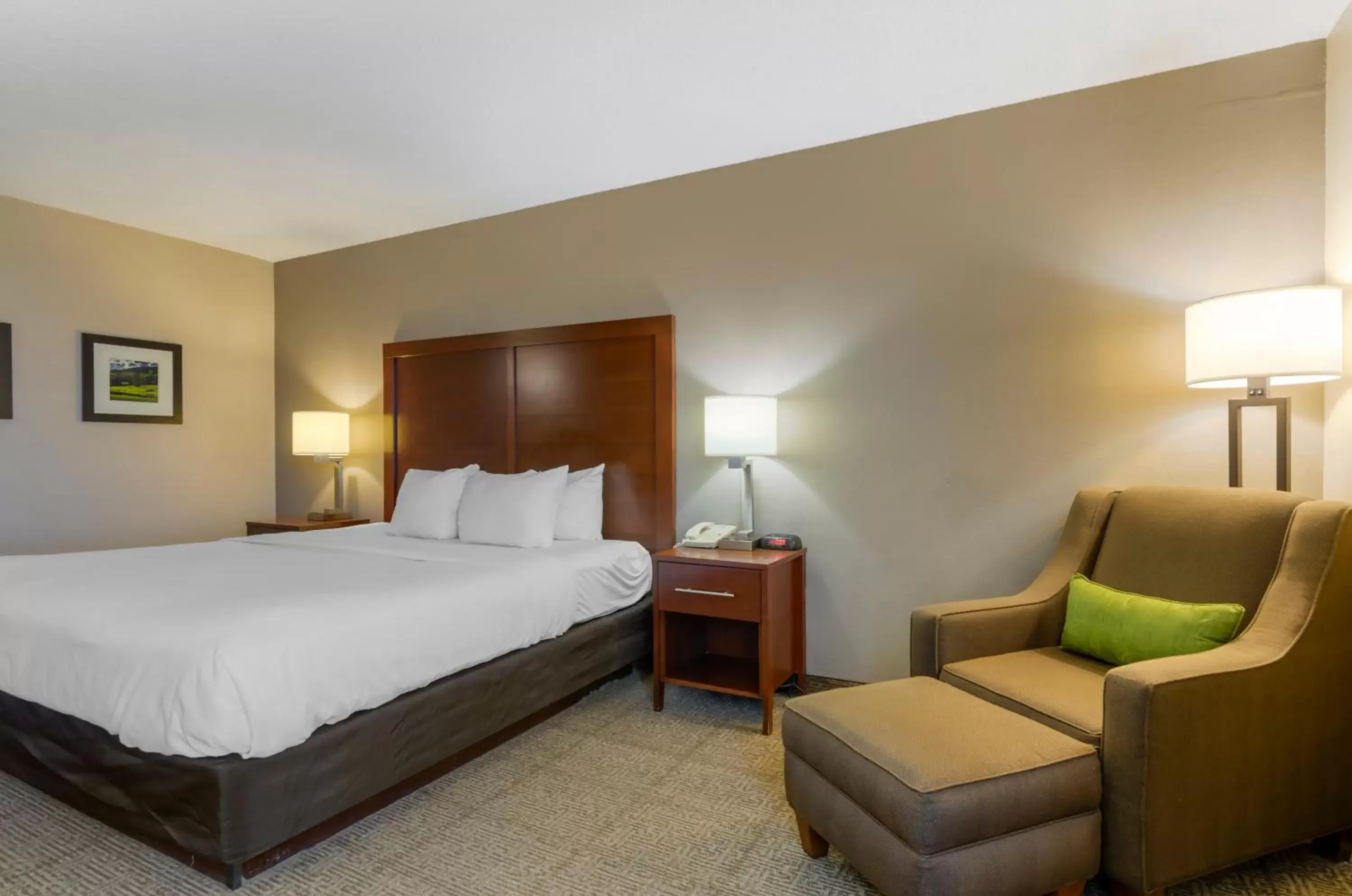 Seating area, Bed in Comfort Inn Blacksburg University Area