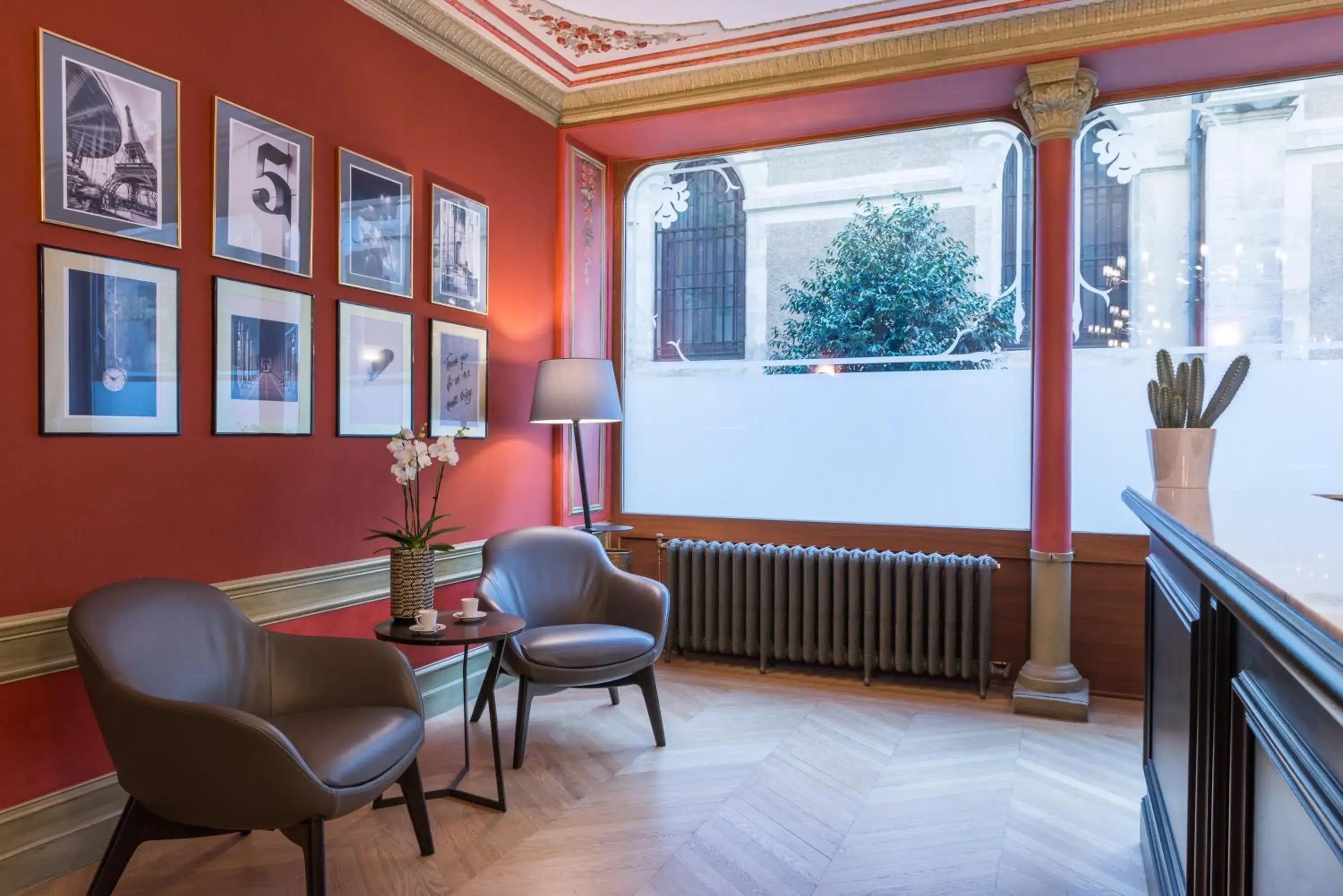 Lobby or reception in Paris France Hotel Lobby or reception in Paris France Hotel