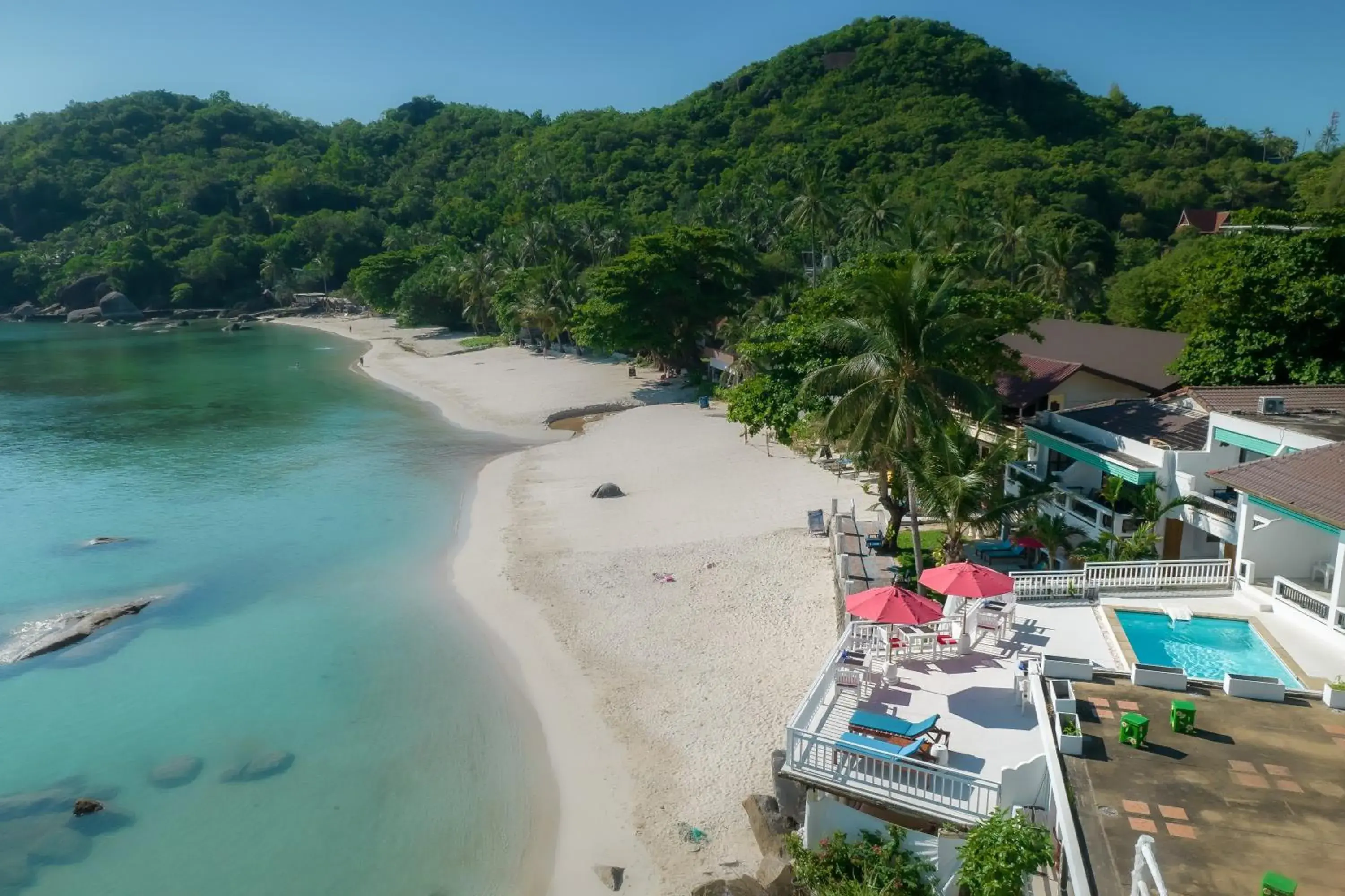 Balcony/Terrace, Bird's-eye View in Crystal Bay Beach Resort