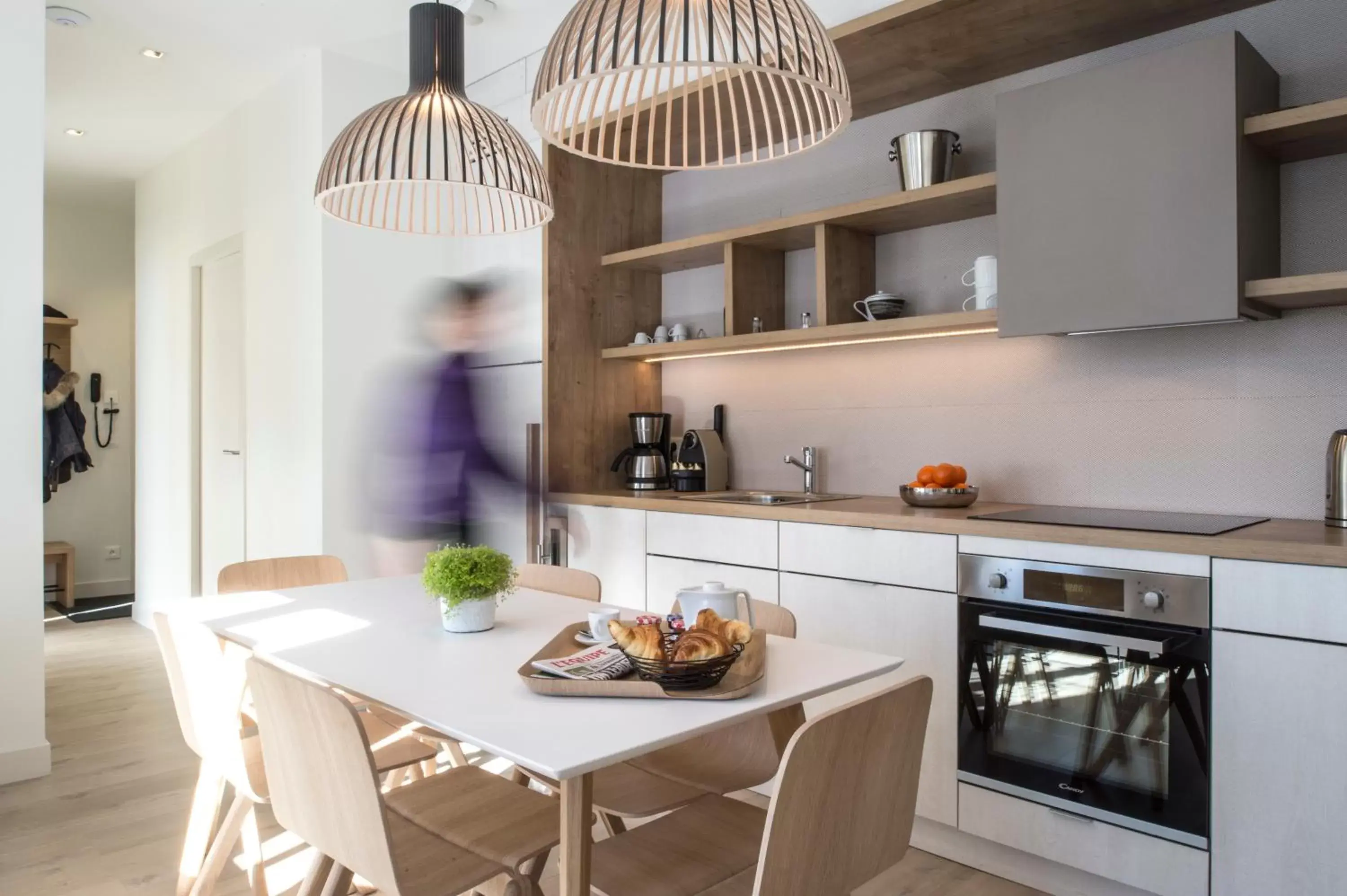 Kitchen or kitchenette, Kitchen/Kitchenette in Le Génépy - Appart'hôtel de Charme