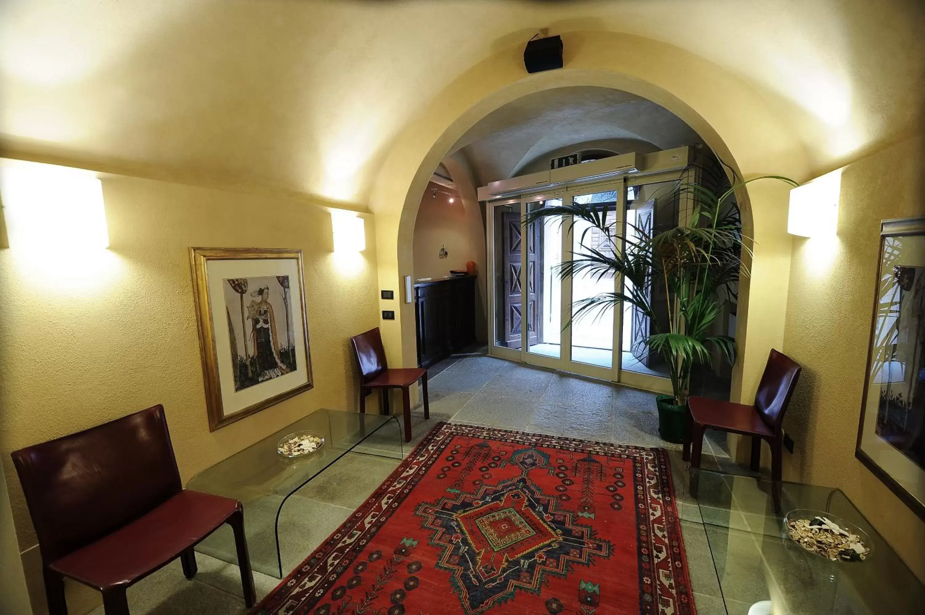 Lobby or reception, TV/Entertainment Center in Hotel Boutique Antiche Mura