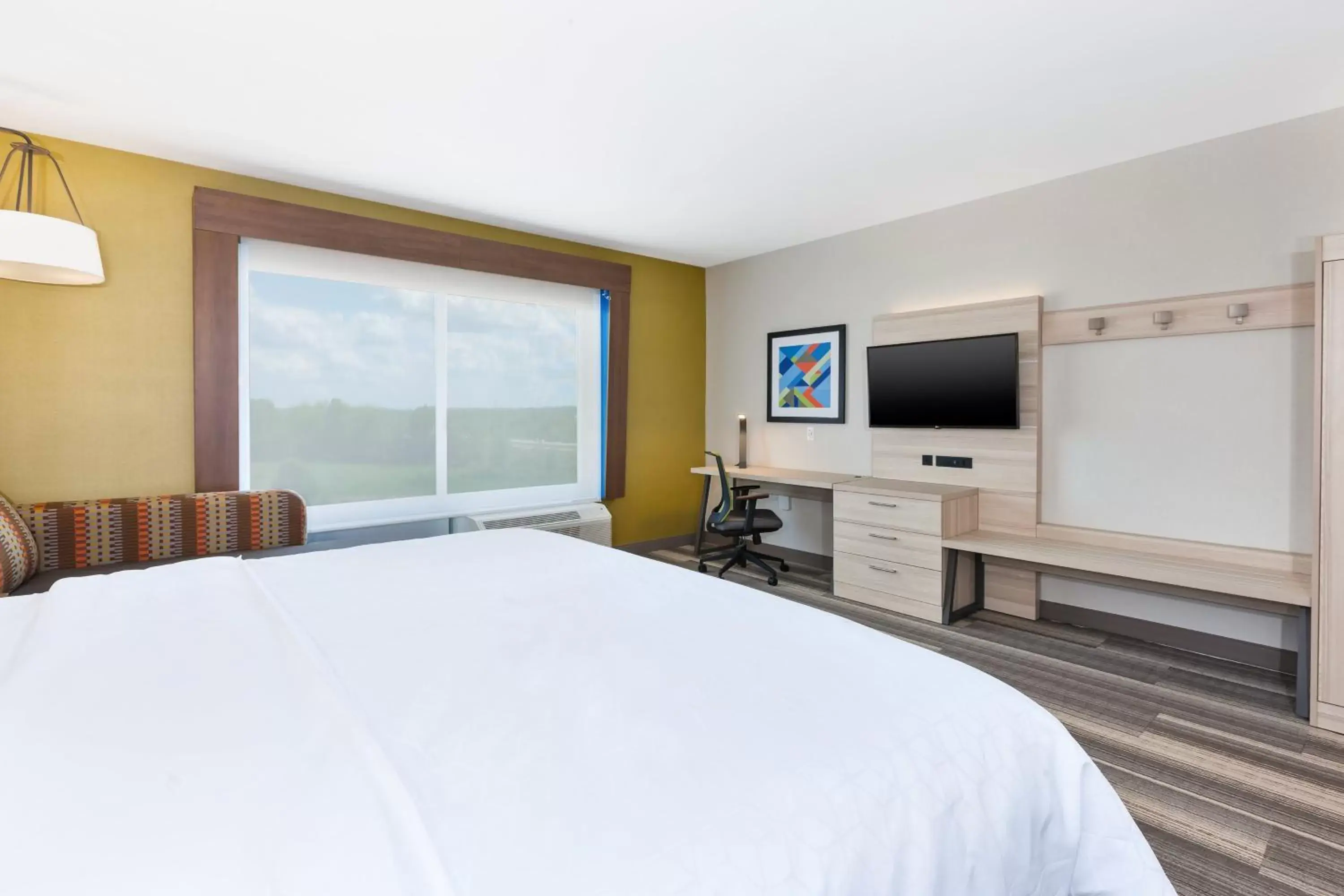 Photo of the whole room, TV/Entertainment Center in Holiday Inn Express & Suites - Grand Rapids Airport - South, an IHG Hotel