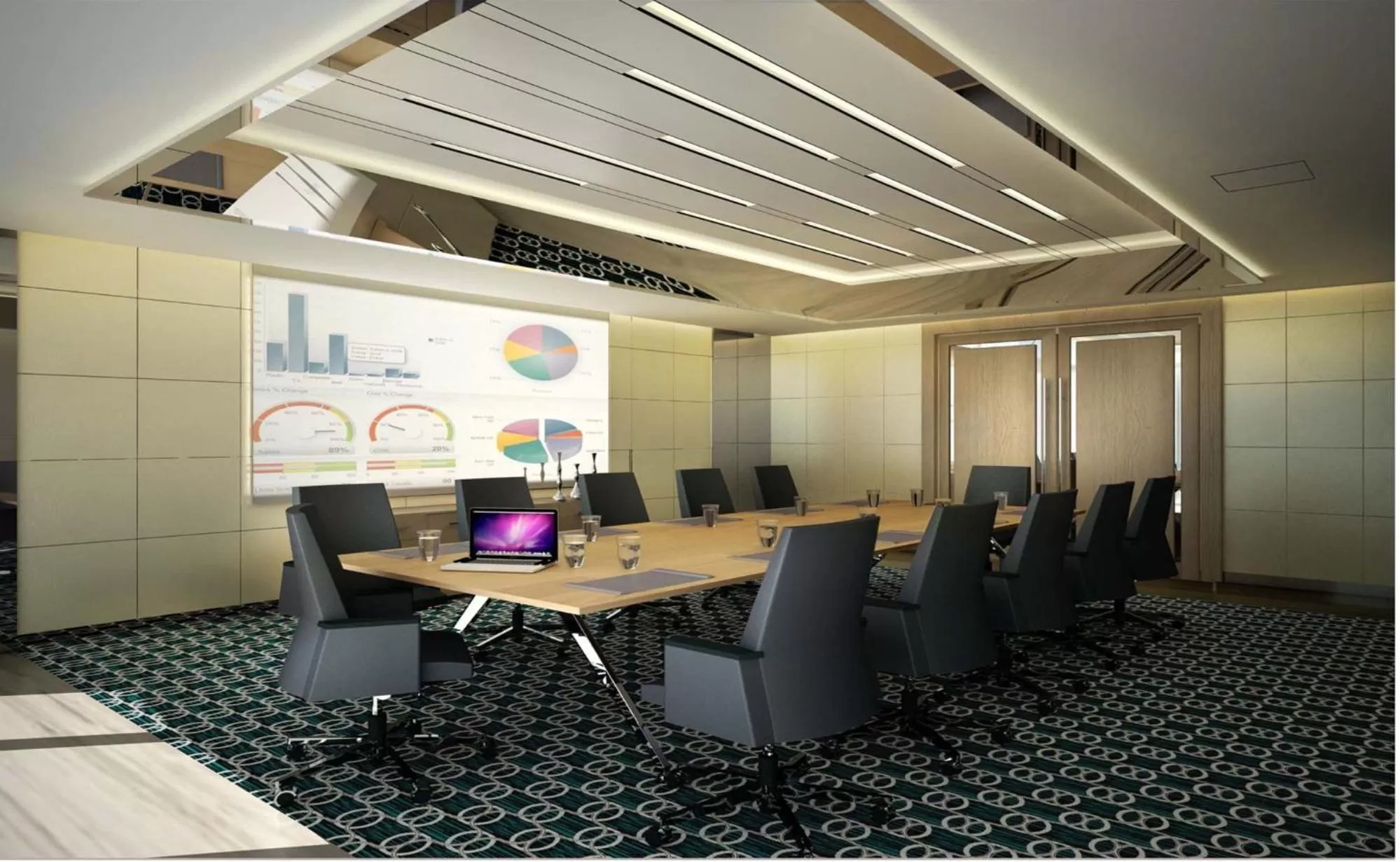 Business facilities in Royal M Hotel Abu Dhabi by Gewan