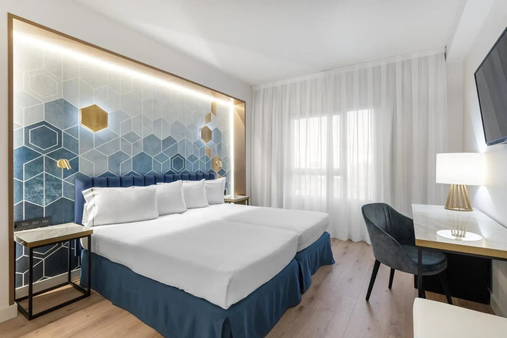 Bed in Eurostars Gran Madrid Bed in Eurostars Gran Madrid