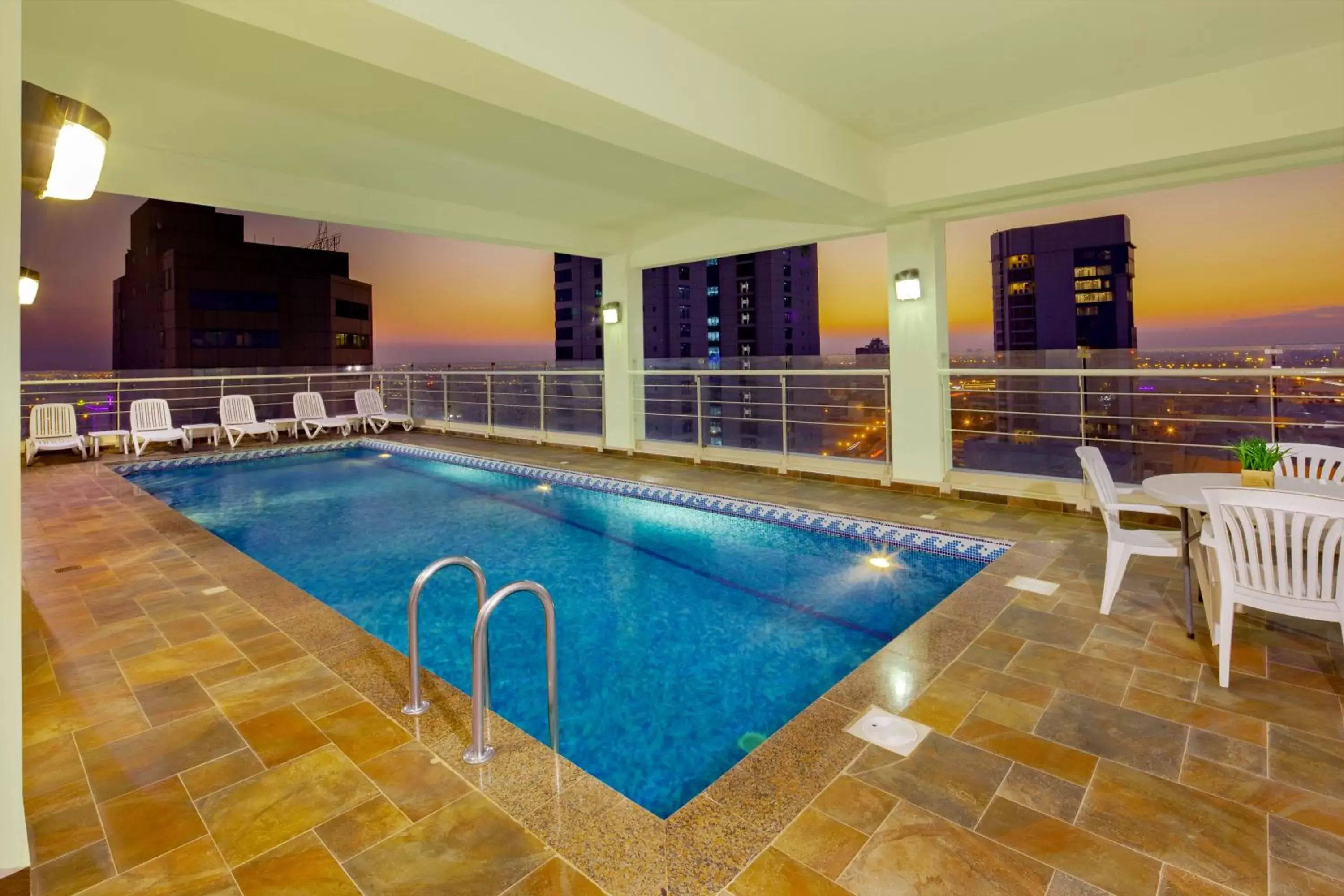 Balcony/Terrace, Swimming Pool in Swan Executive Suites