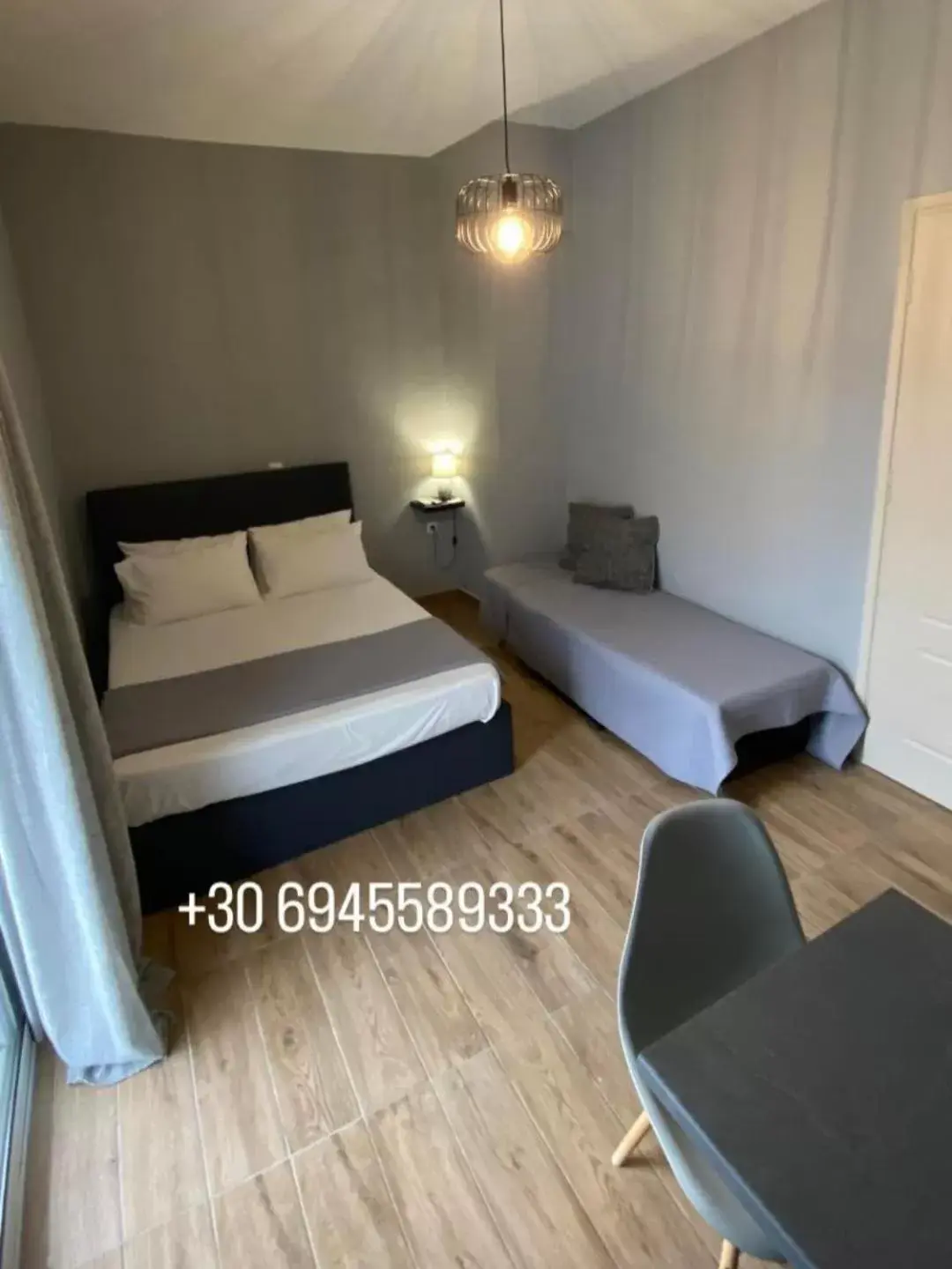 Bed in SPN.SPIROS APARTMENTS PREVEZA