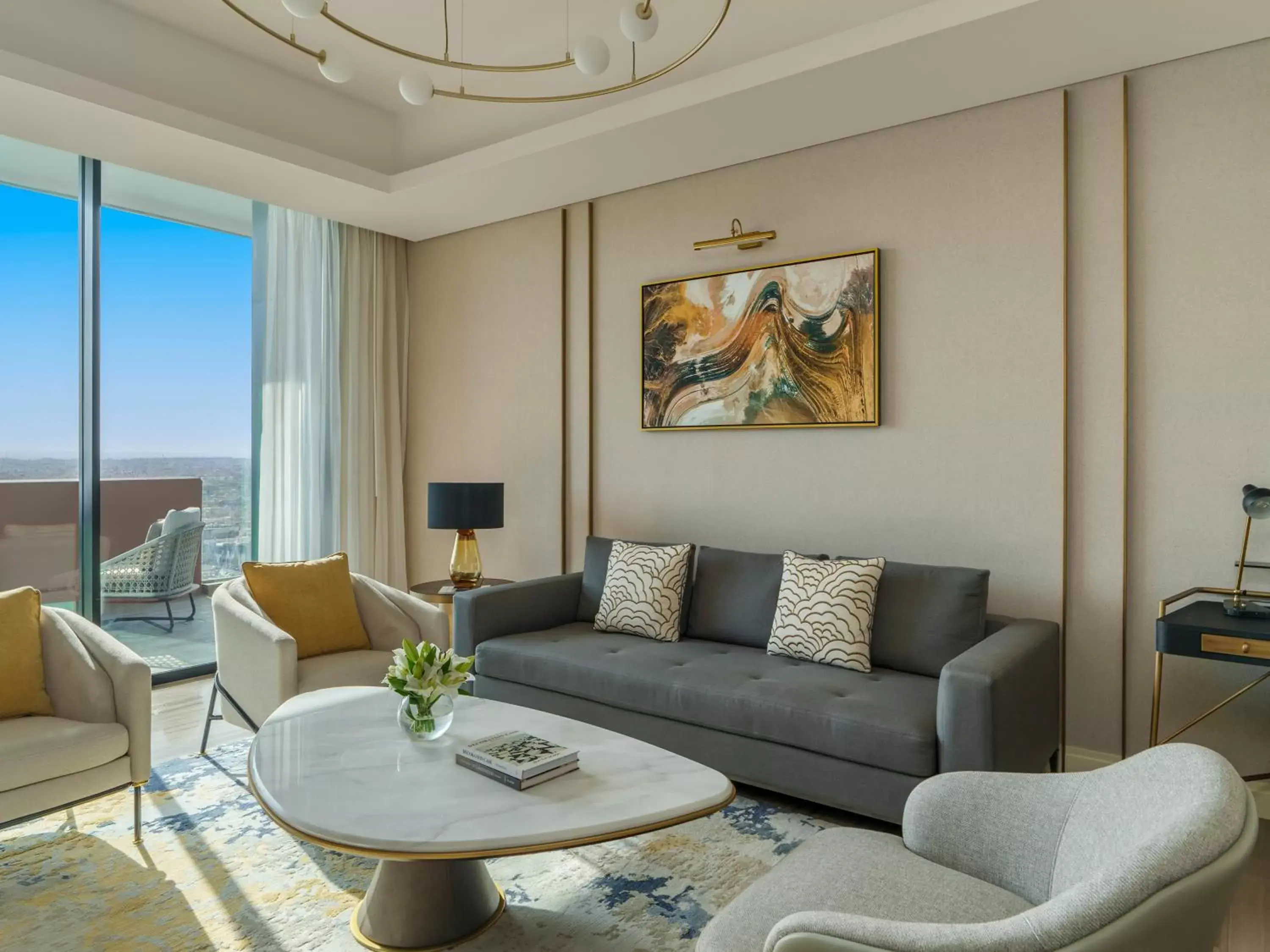 Living room, Seating Area in Fairmont Ramla Serviced Residences