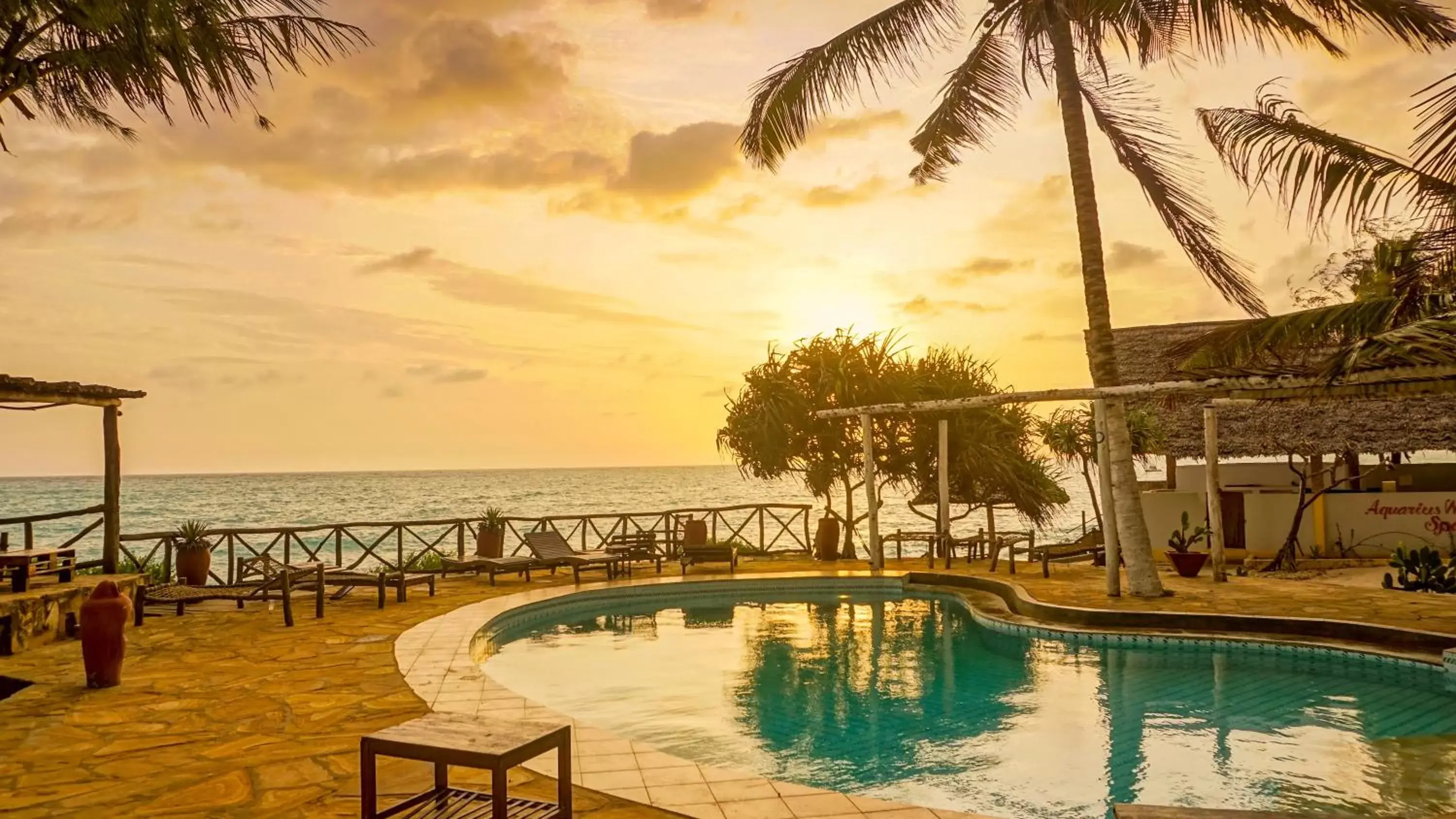 Sunrise, Swimming Pool in Tanzanite Beach Resort