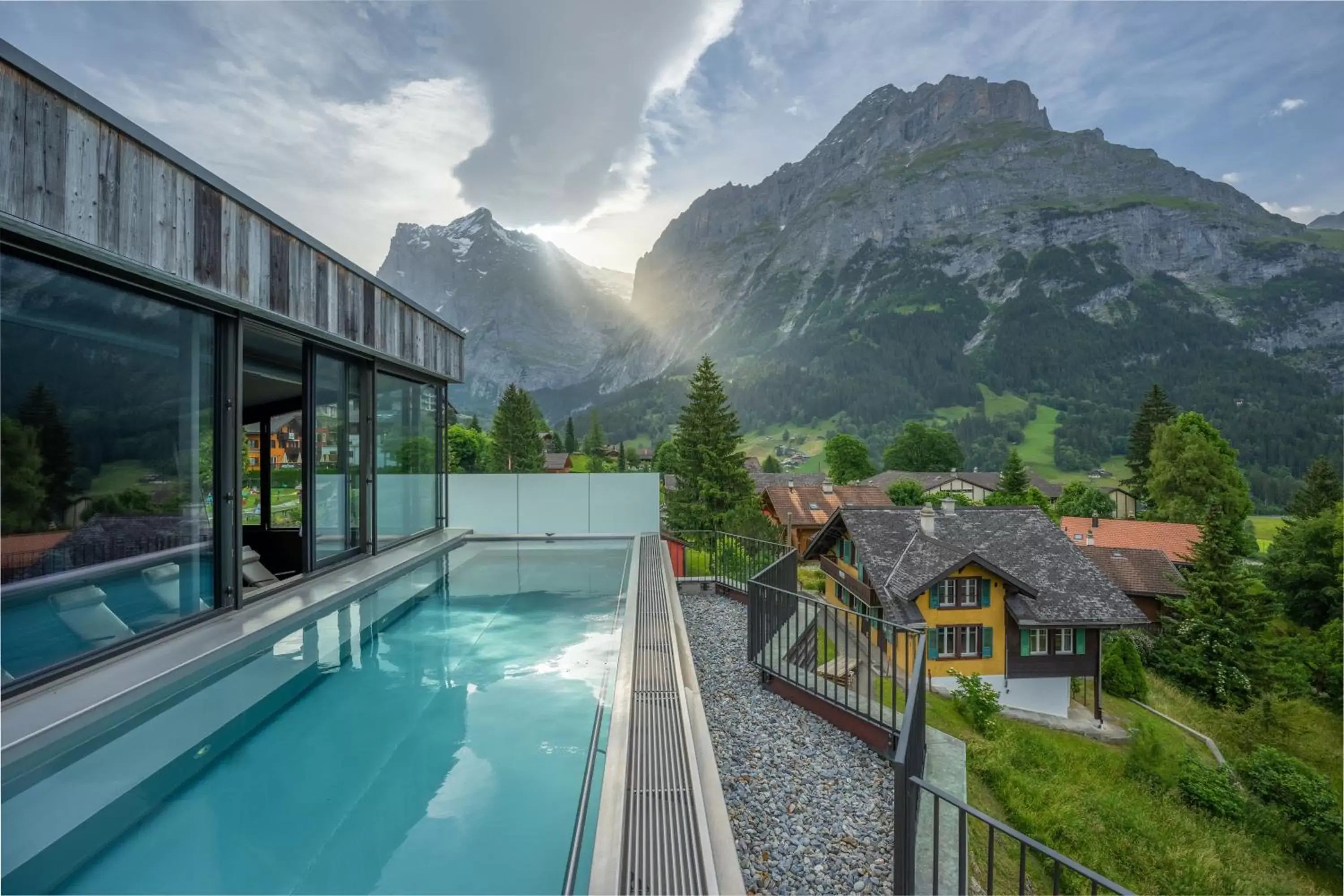 Swimming Pool in Hotel Spinne Grindelwald