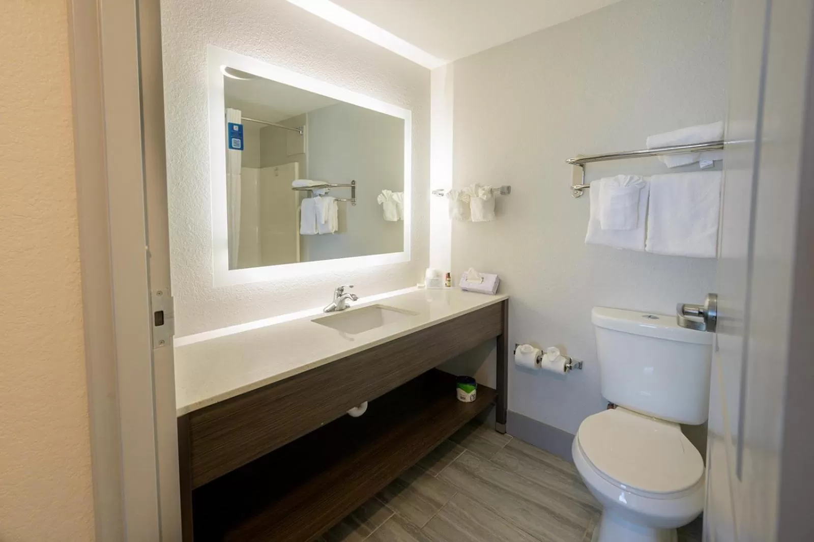 Bathroom in Hawthorn Extended Stay by Wyndham Panama City Beach