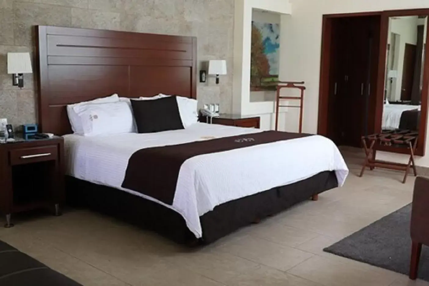 Bed in Hotel Ecce Inn & Spa