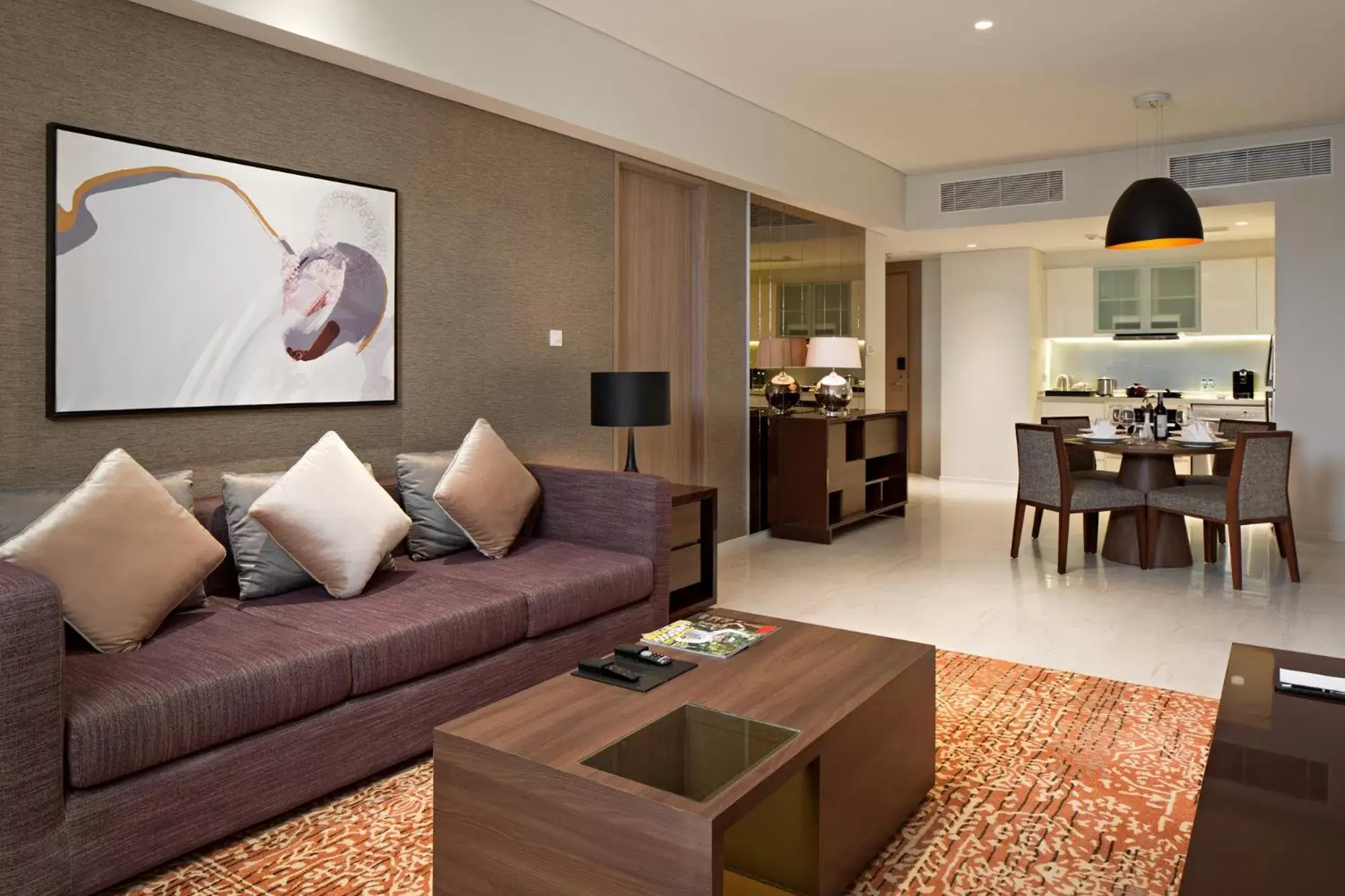 Living room, Seating Area in Oakwood Hotel & Residence Surabaya