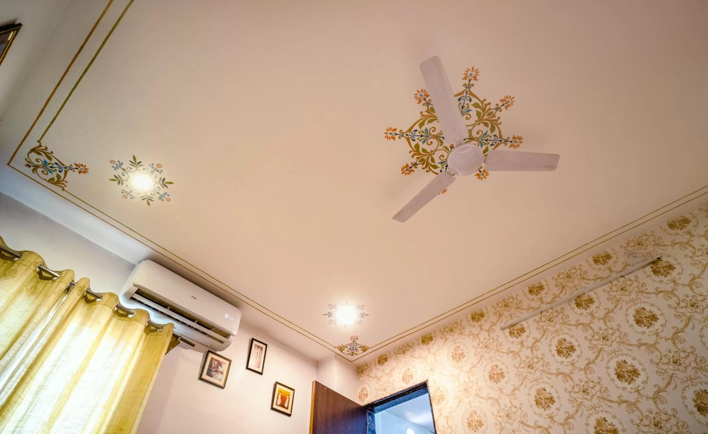 fireplace in Tripli Hotels Arunoday Palace