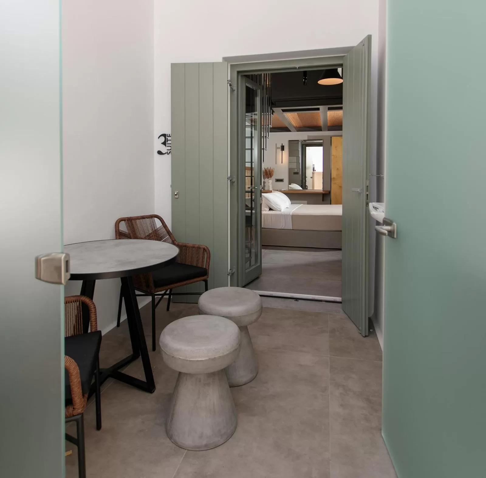 Facade/entrance, Bathroom in Makava Suites Naxos