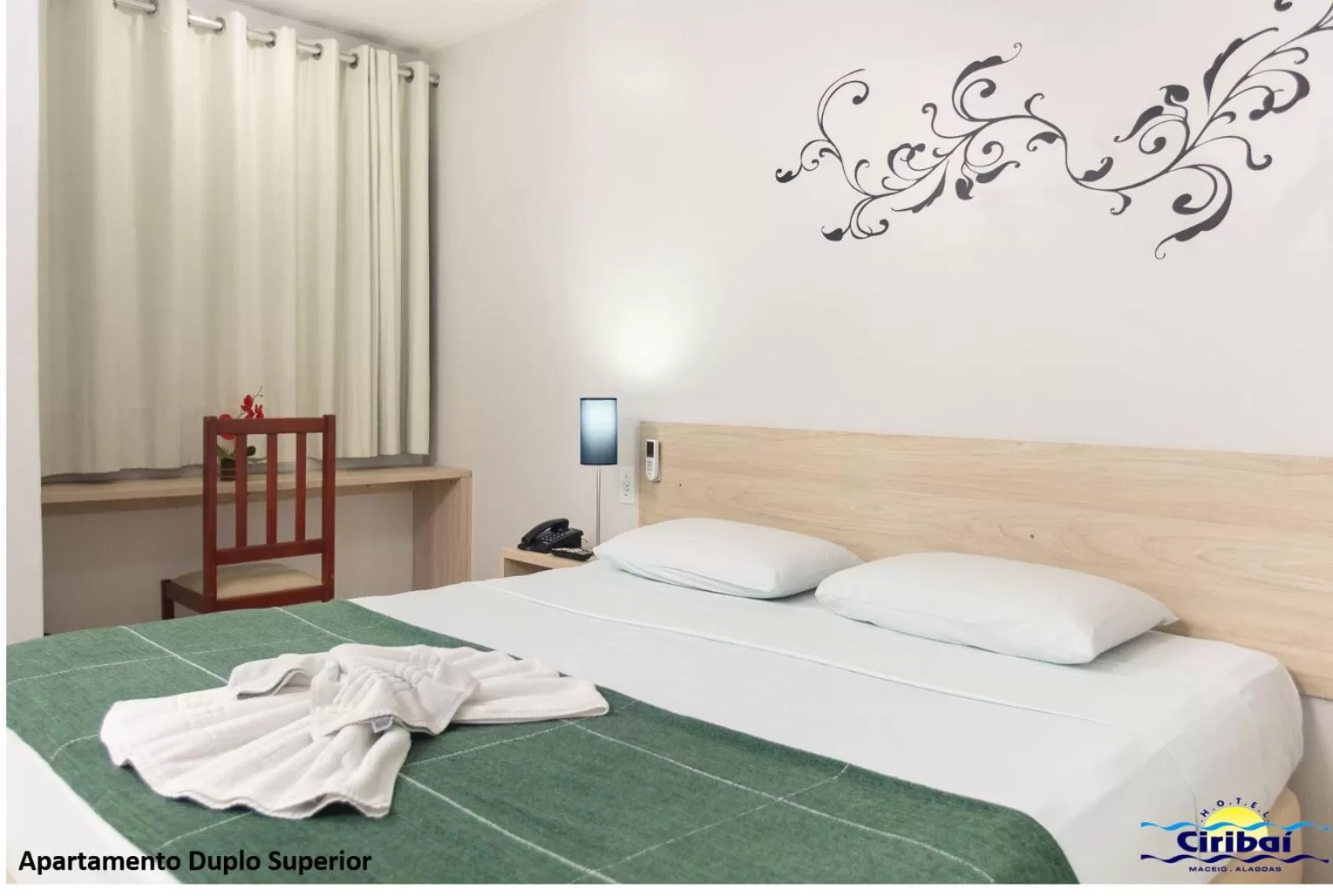 Bed in Hotel Ciribaí