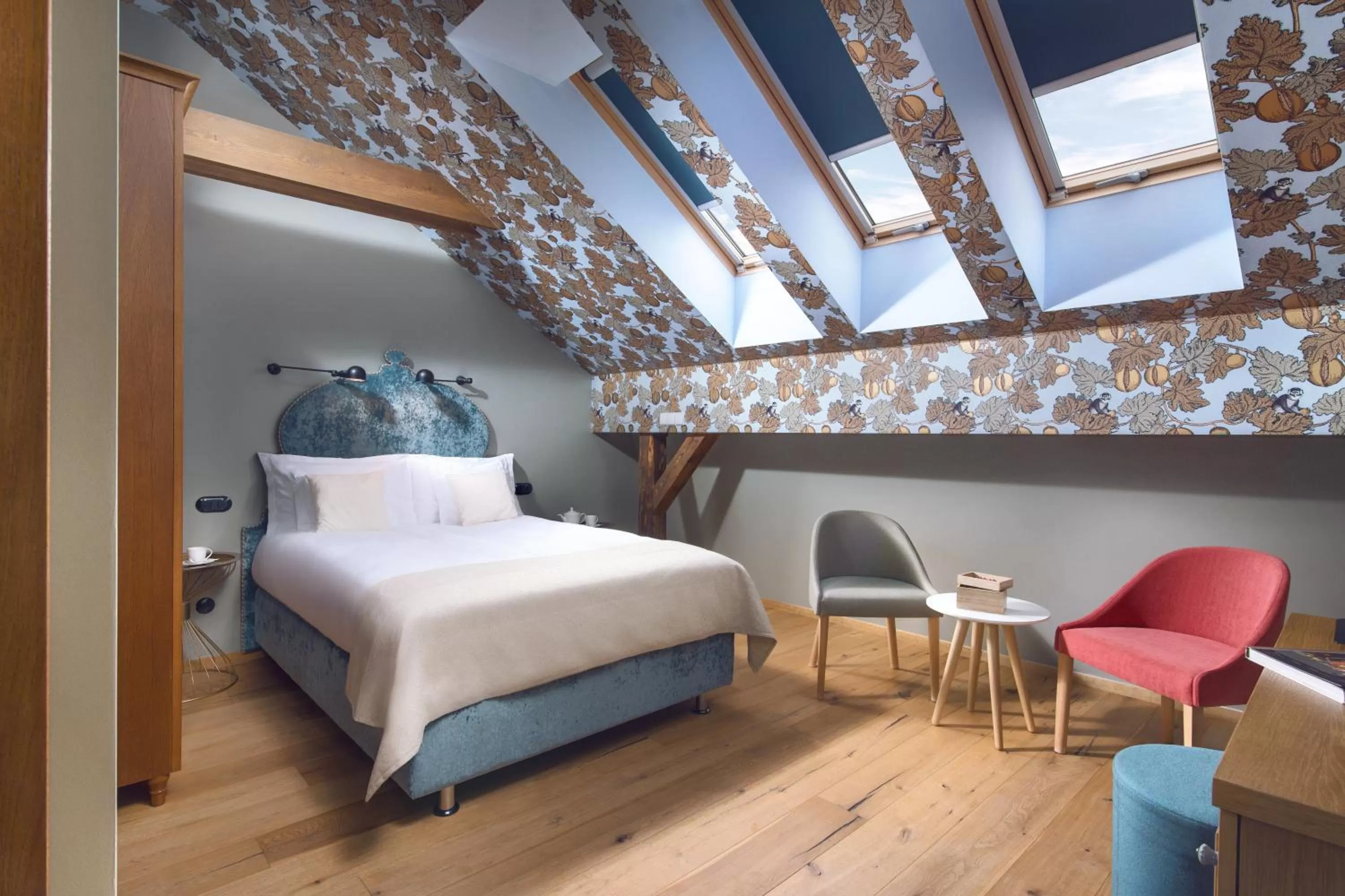 Bedroom, Bed in Relais & Châteaux Hotel Quadrille - Adults Only