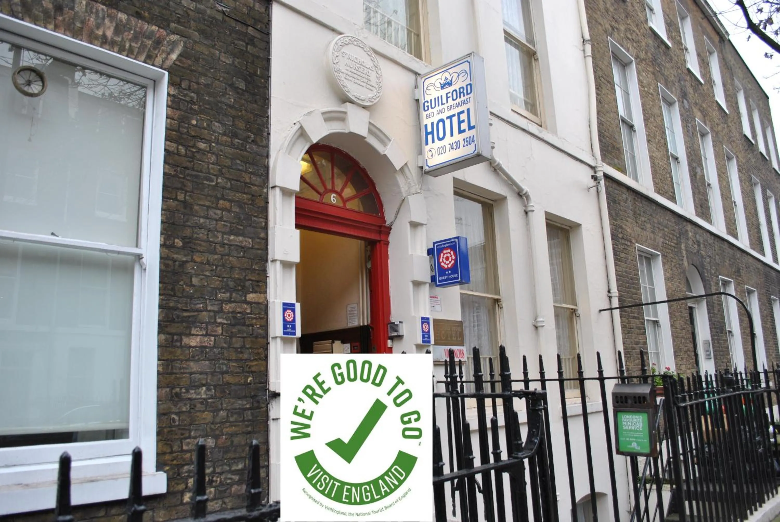 Facade/entrance in Guilford House Hotel