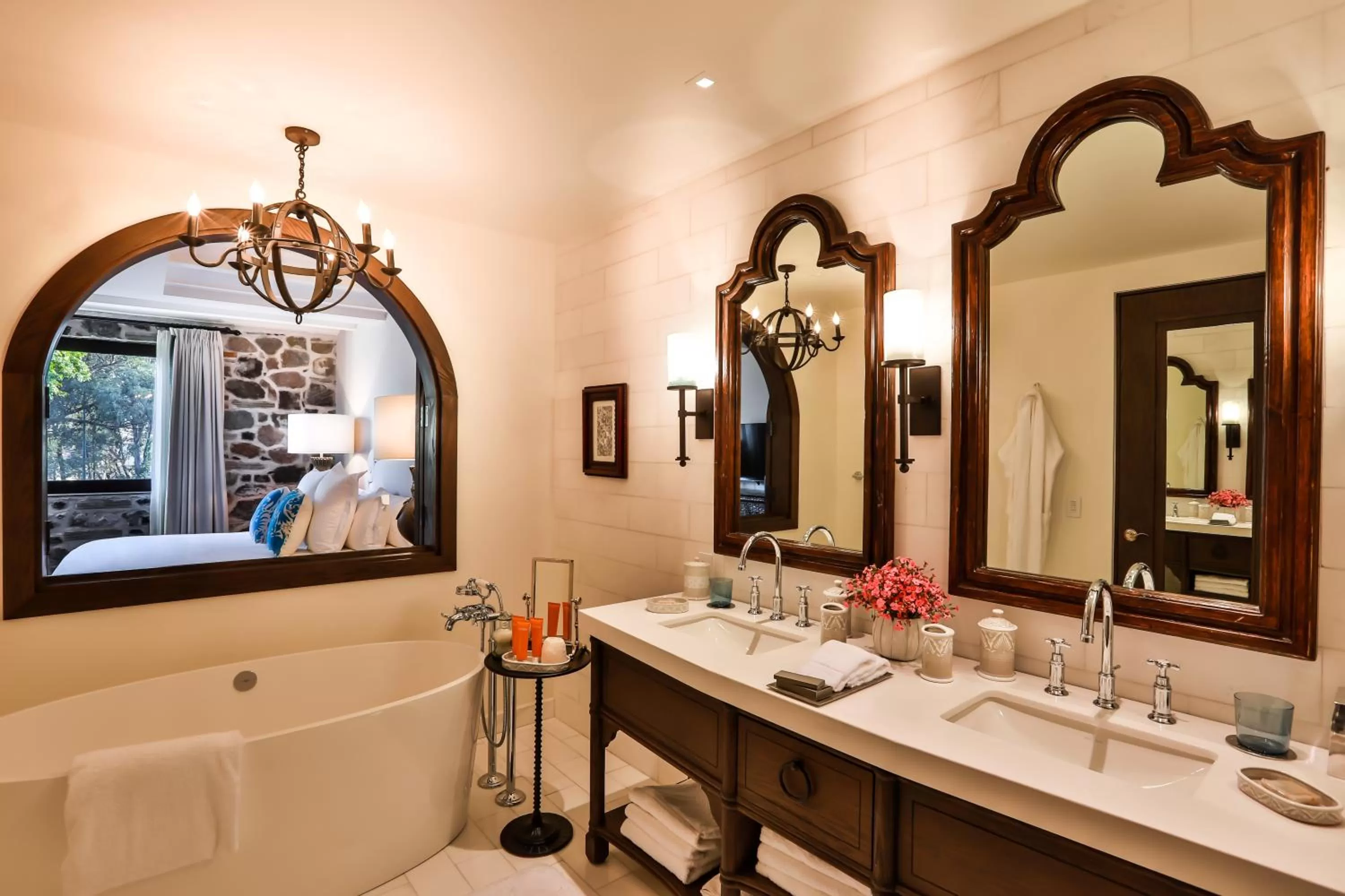 Bathroom in Banyan Tree Puebla