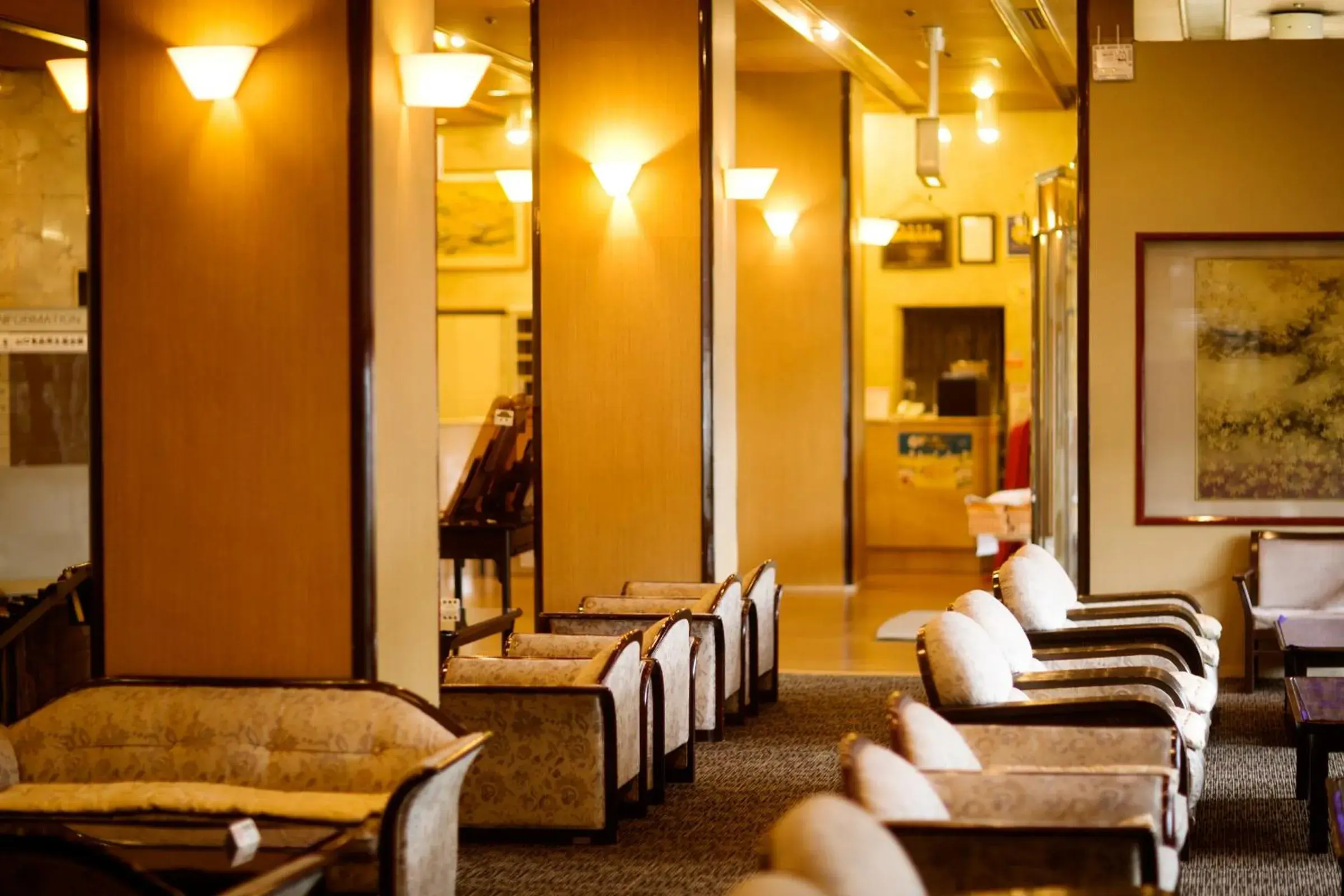 Lobby or reception, Seating Area in Ryokan Nishi-no-Miyabi Tokiwa