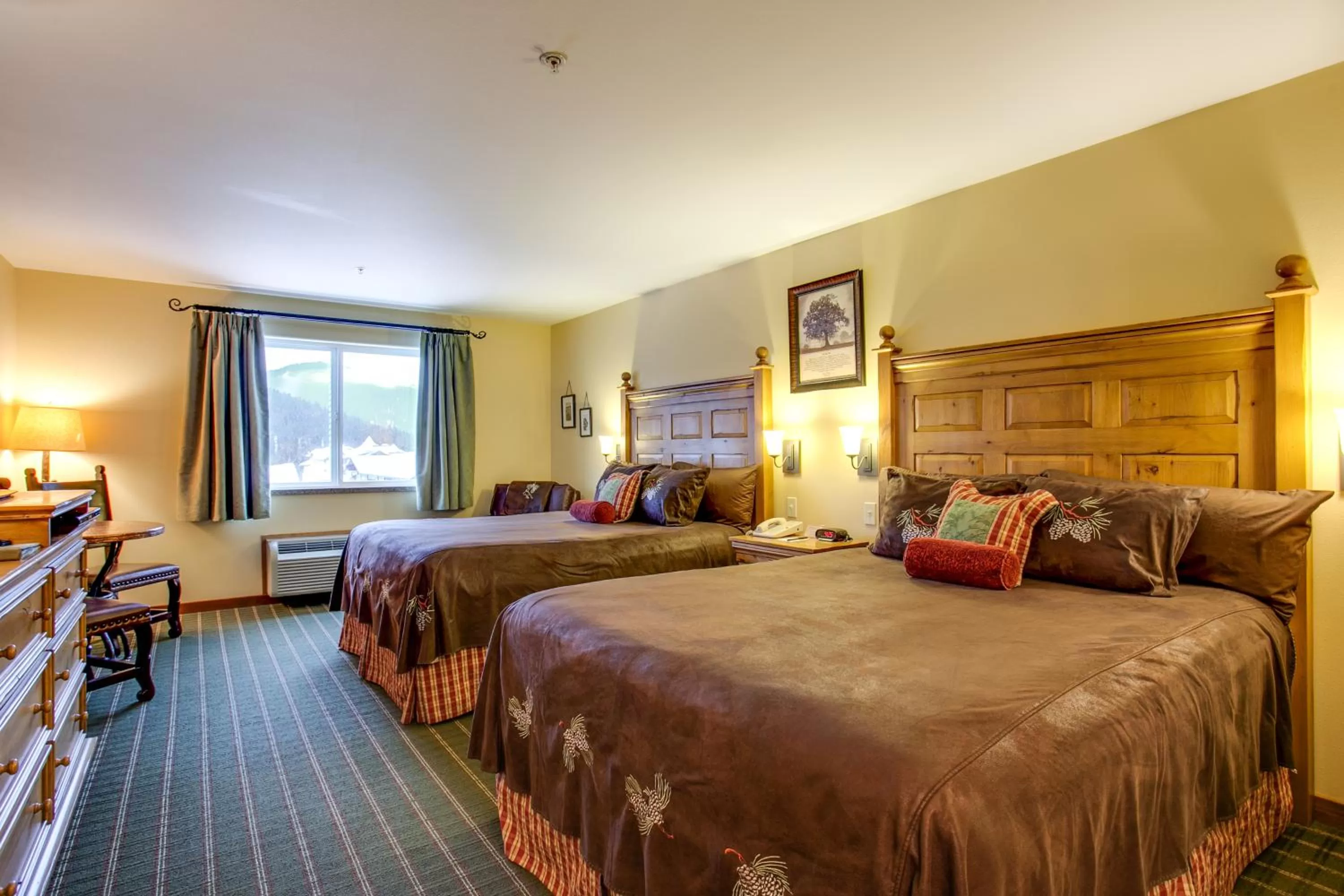 Bed in Bavarian Lodge