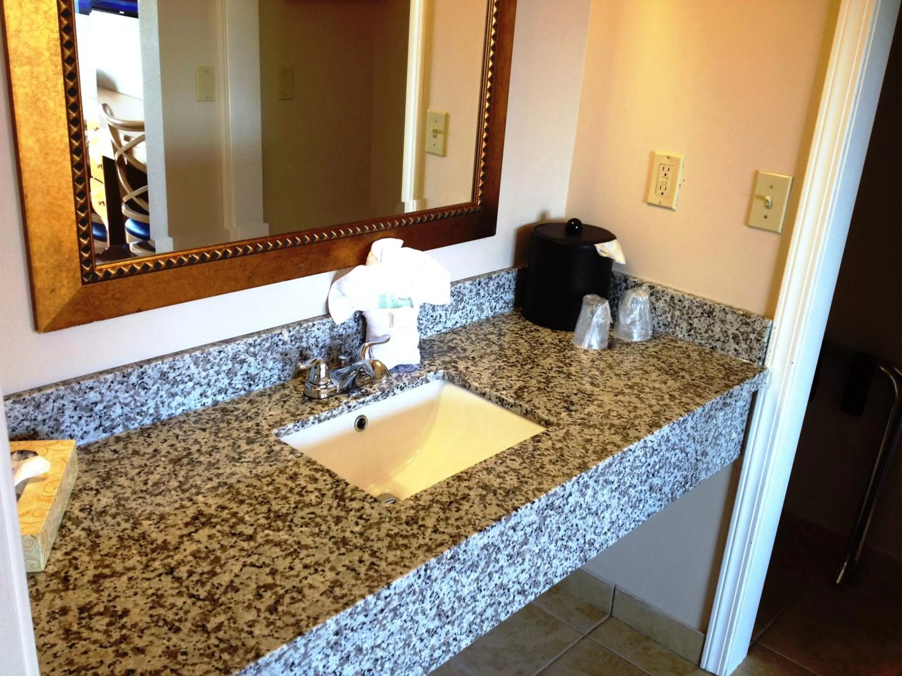 Bathroom in Days Inn by Wyndham Lakewood South Tacoma