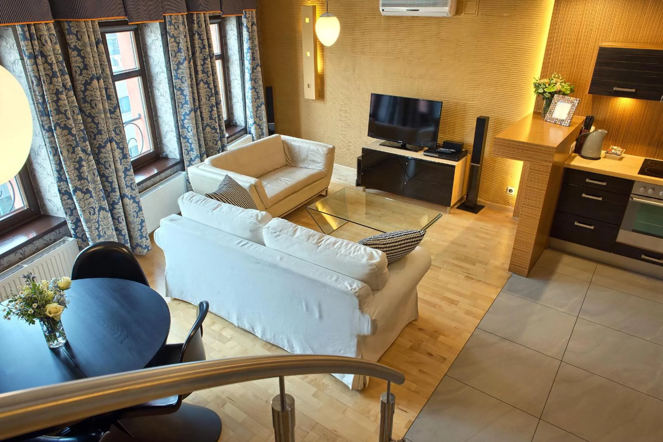 Living room in SleepWalker Boutique Suites