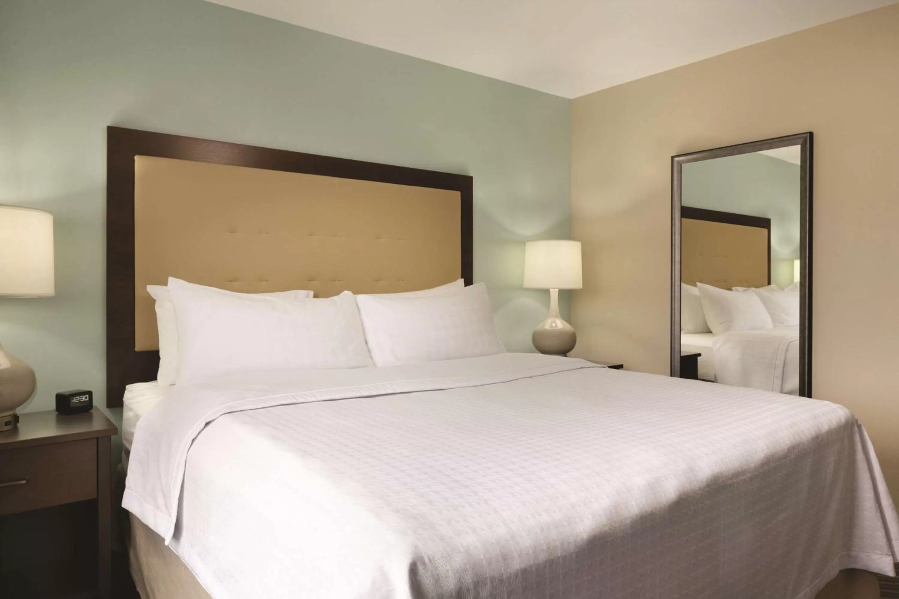 Bed in Homewood Suites by Hilton Kalamazoo-Portage