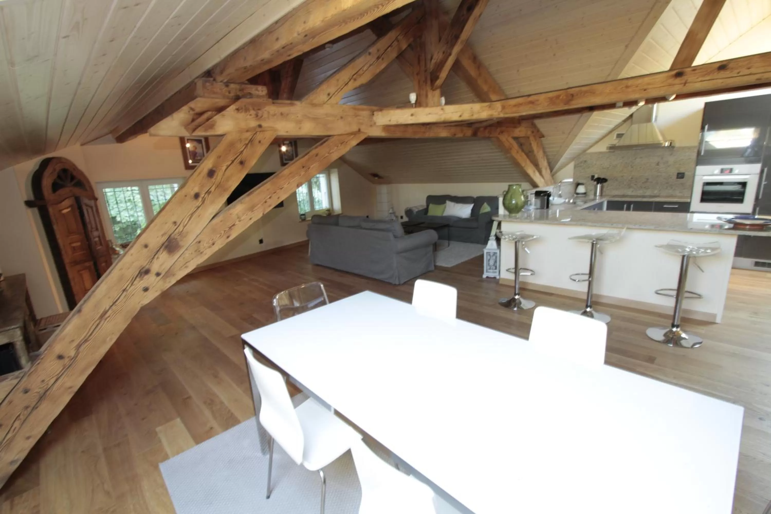 Kitchen or kitchenette in Chez Maman Hotel & Restaurant