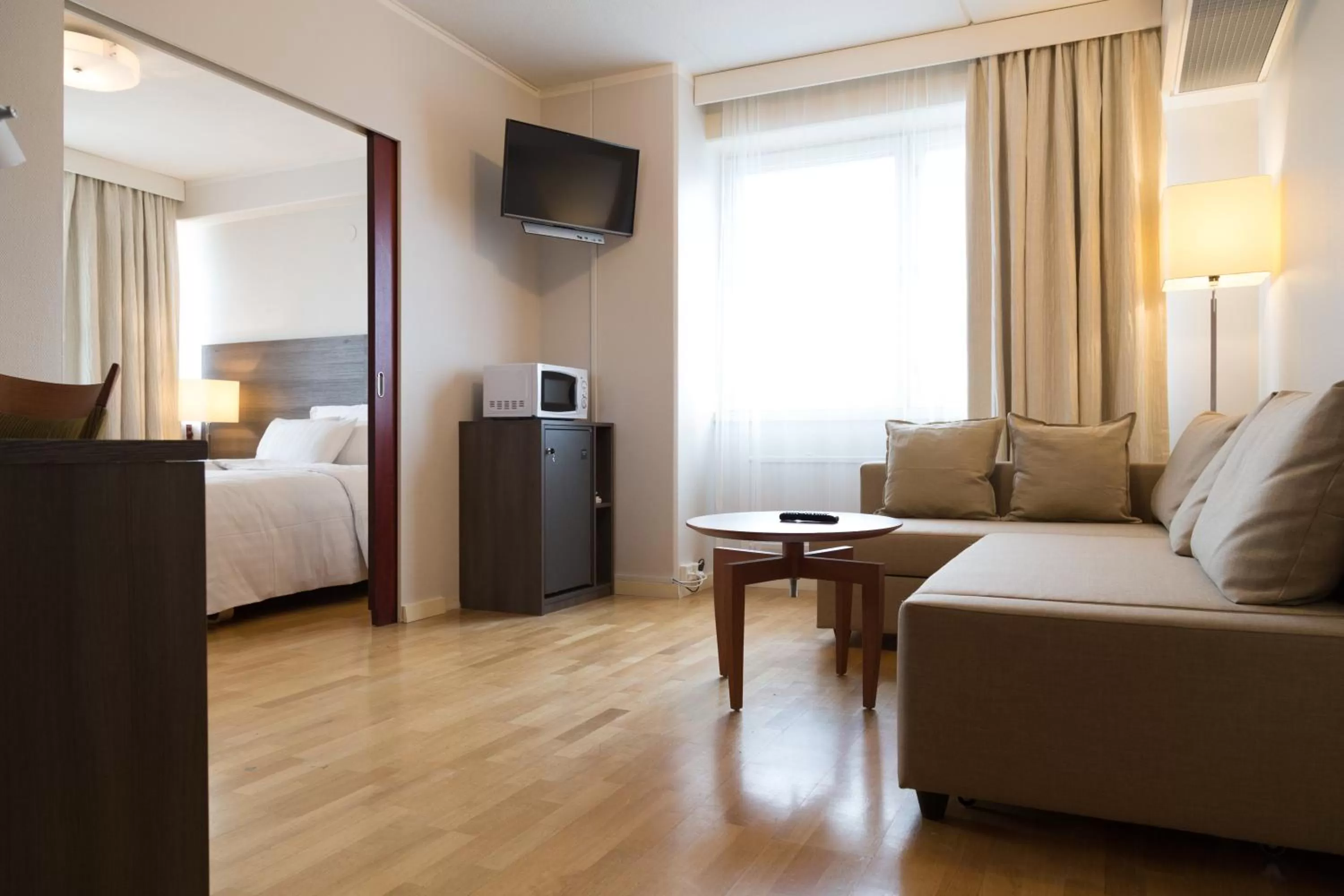 Living room in Torget Aparthotel