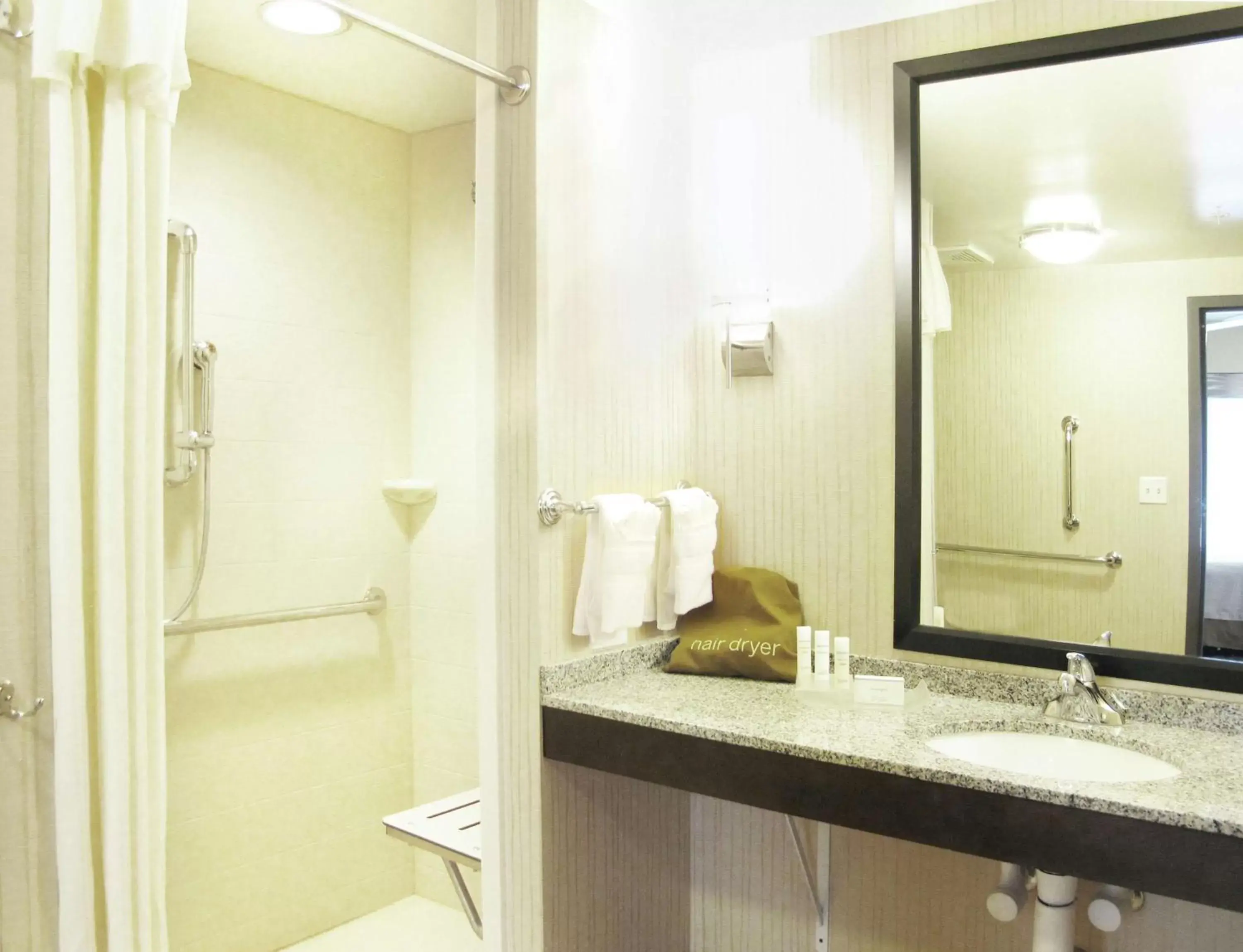 Bathroom in Homewood Suites by Hilton Coralville - Iowa River Landing