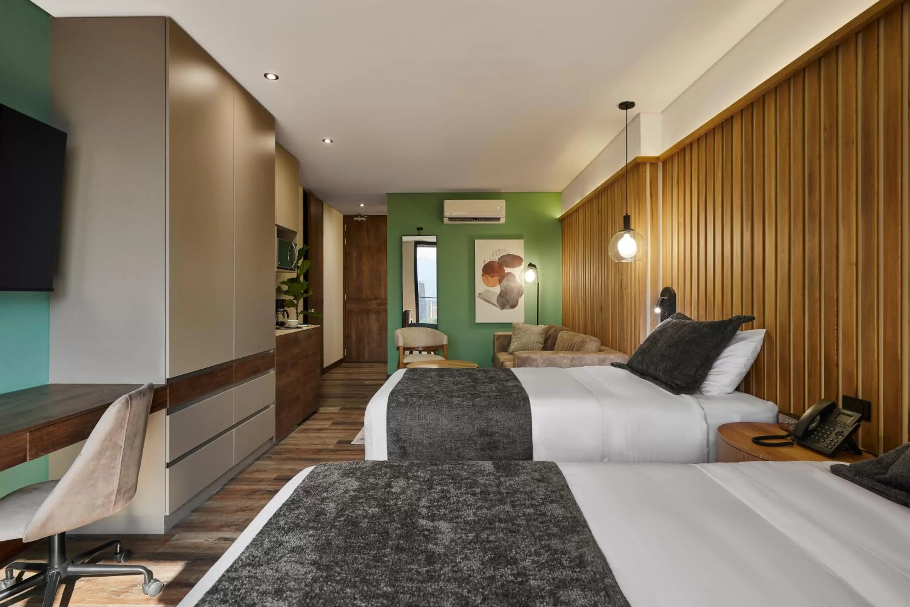 Bed in Blues Suites Medellín