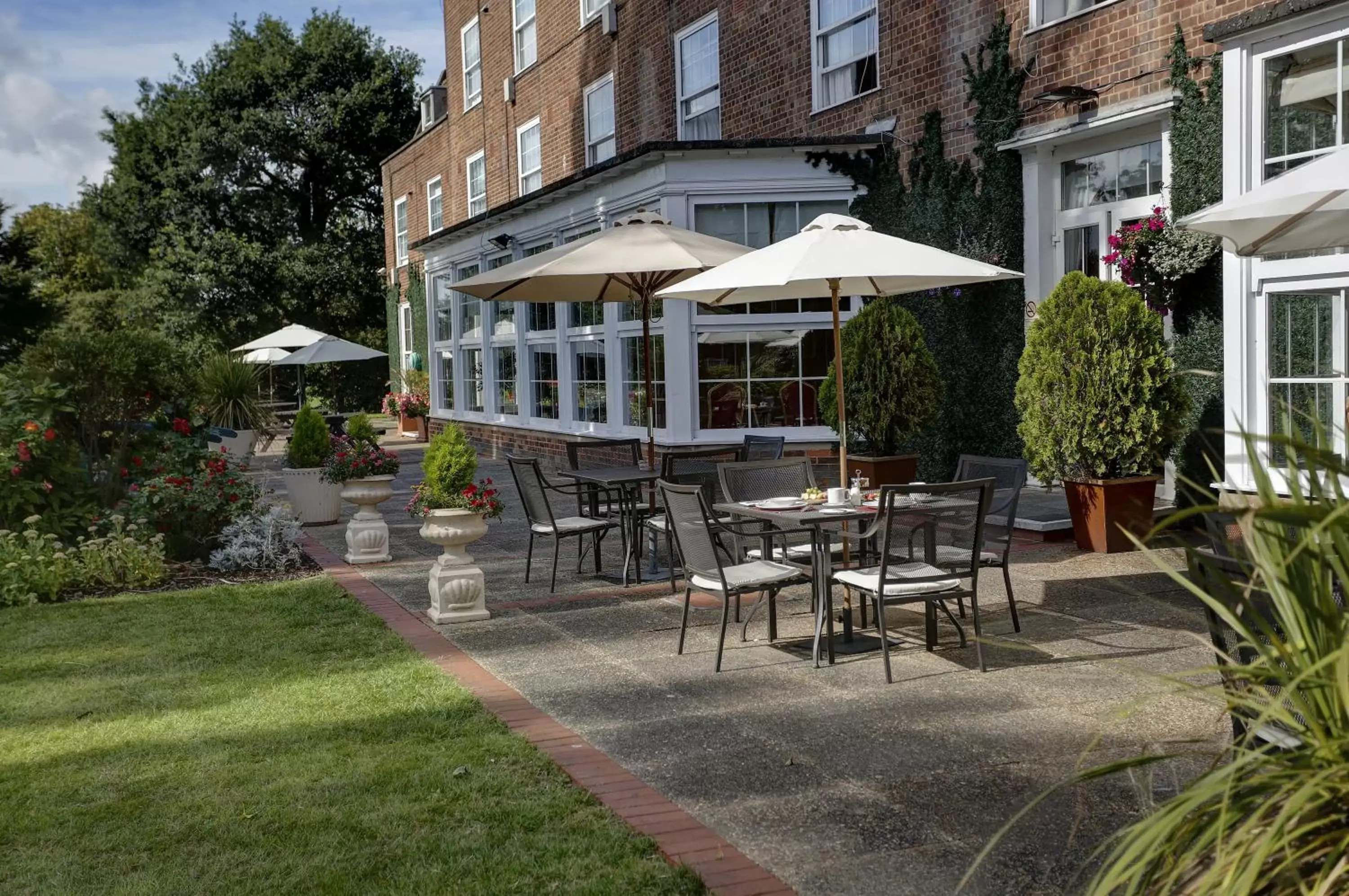 Patio in Best Western Homestead Court Hotel