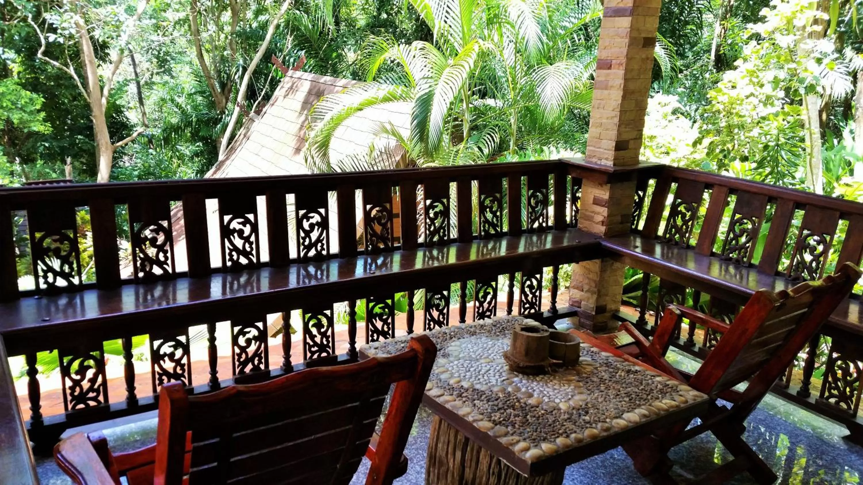 Balcony/Terrace in Khao Sok Las Orquideas Resort