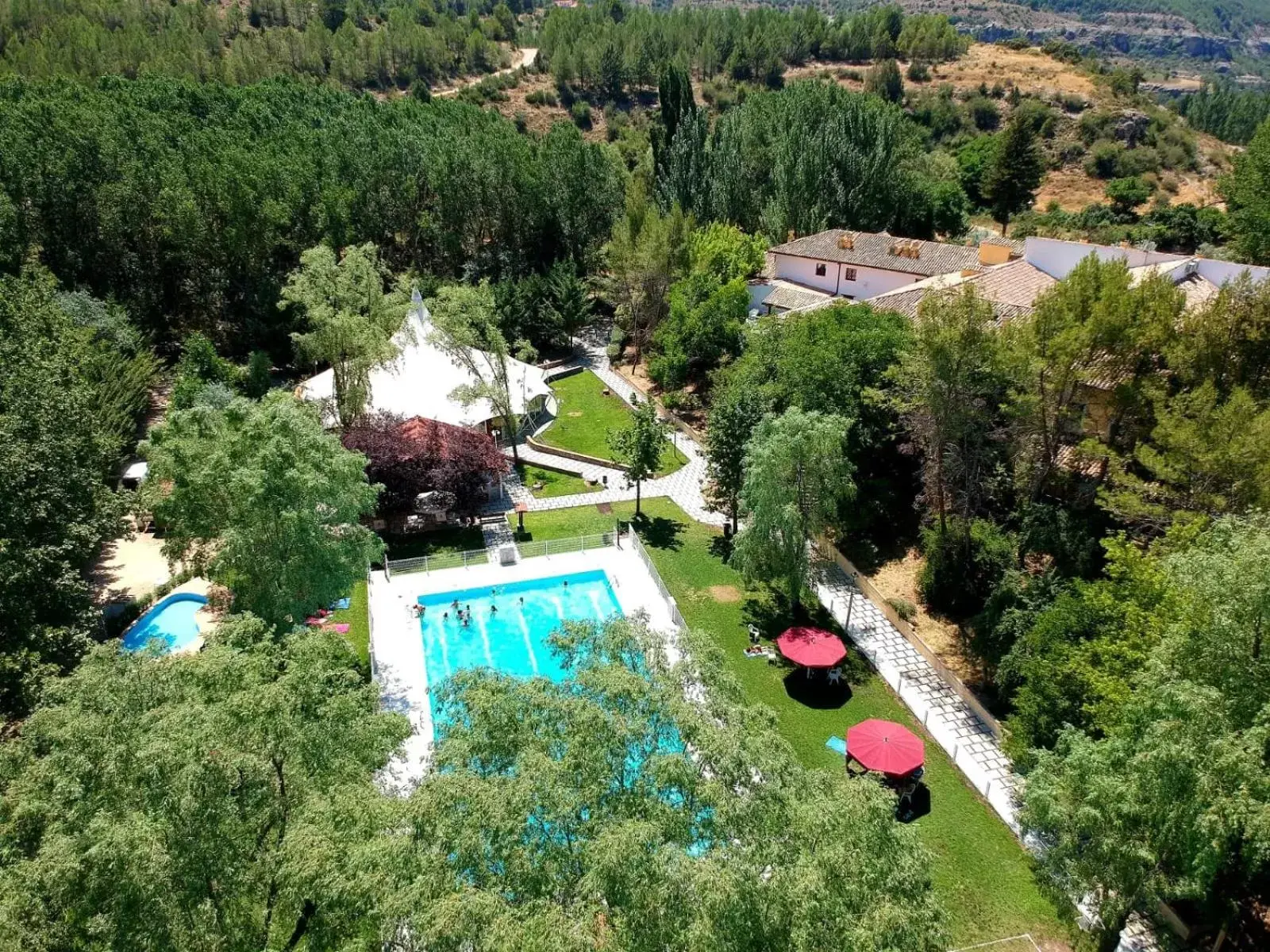Bird's eye view, Pool View in Hotel Resort Cueva del Fraile