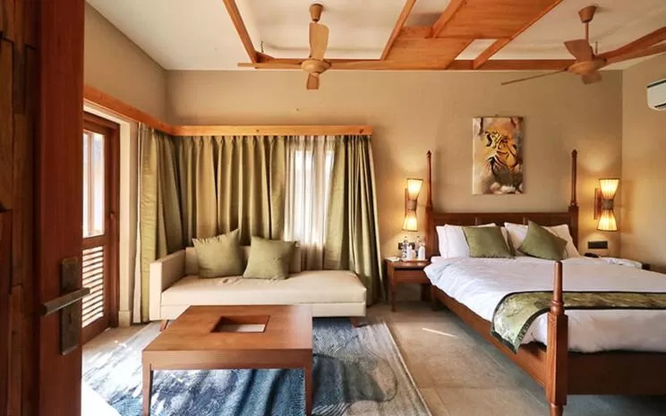 Bed in Hotel Sonar Bangla Sundarban