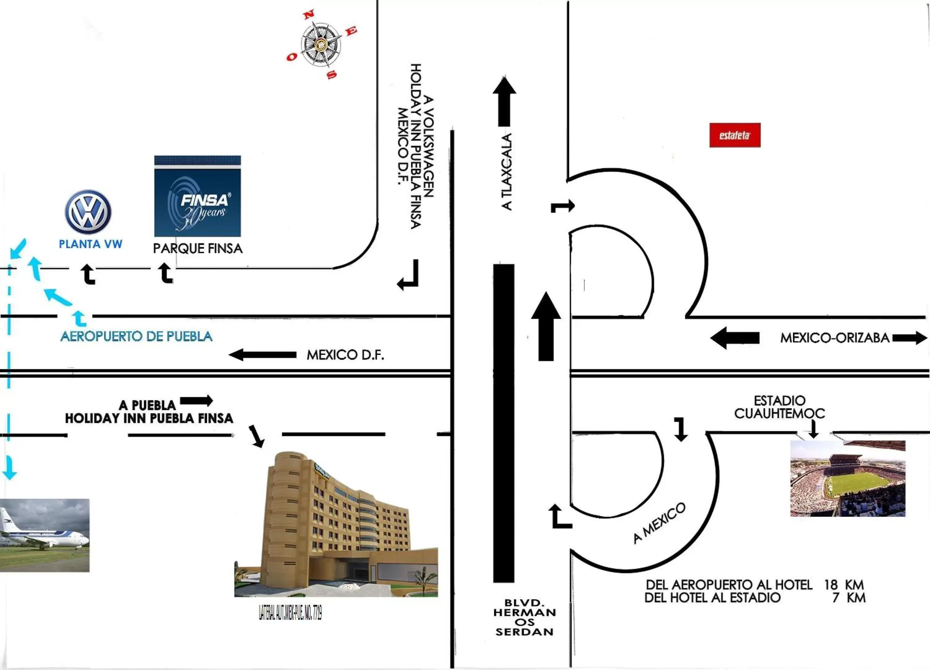 Restaurant/places to eat, Floor Plan in Holiday Inn Puebla Finsa, an IHG Hotel