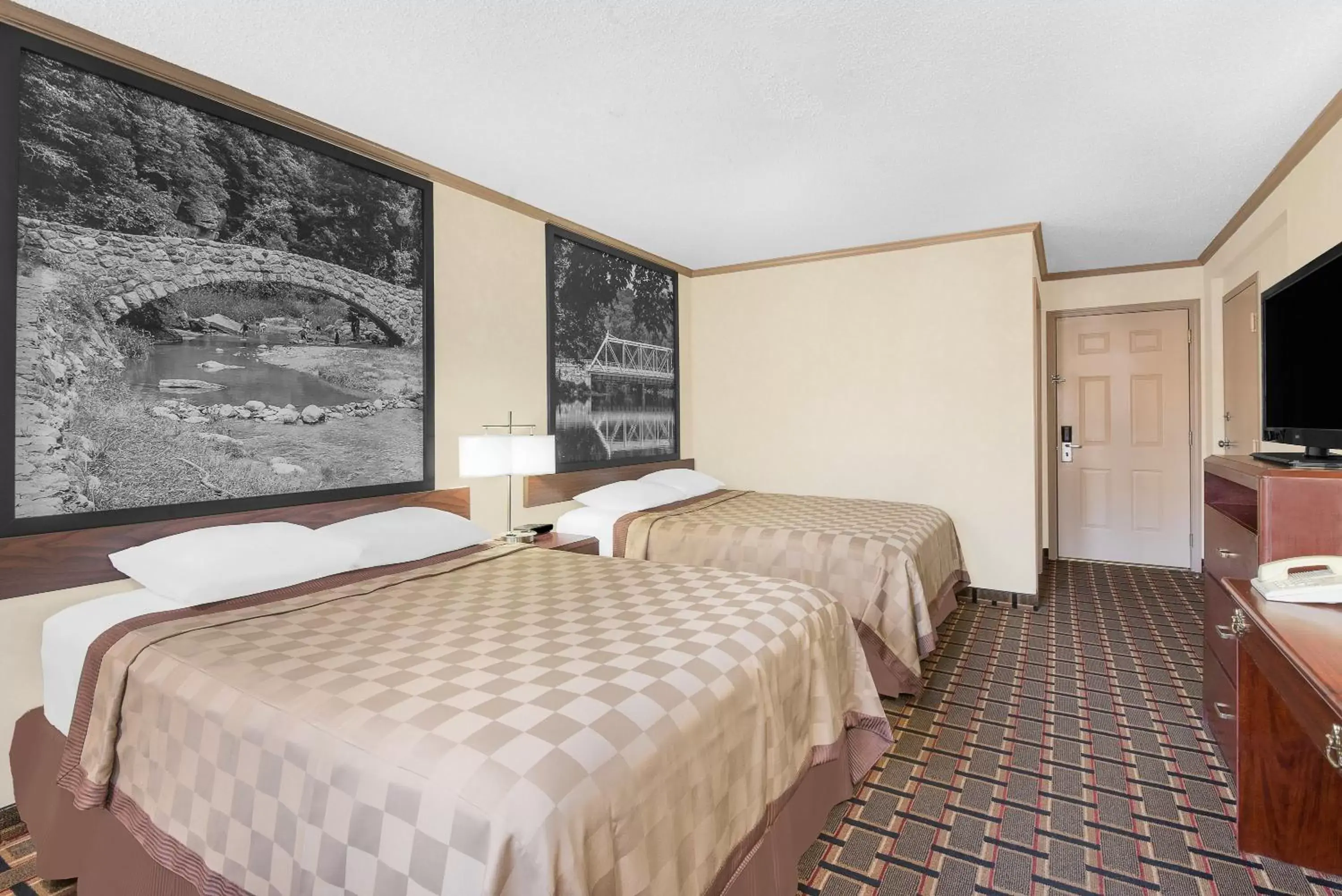 Queen Room with Two Queen Beds - Non-Smoking in Super 8 by Wyndham Maumee Perrysburg Toledo Area