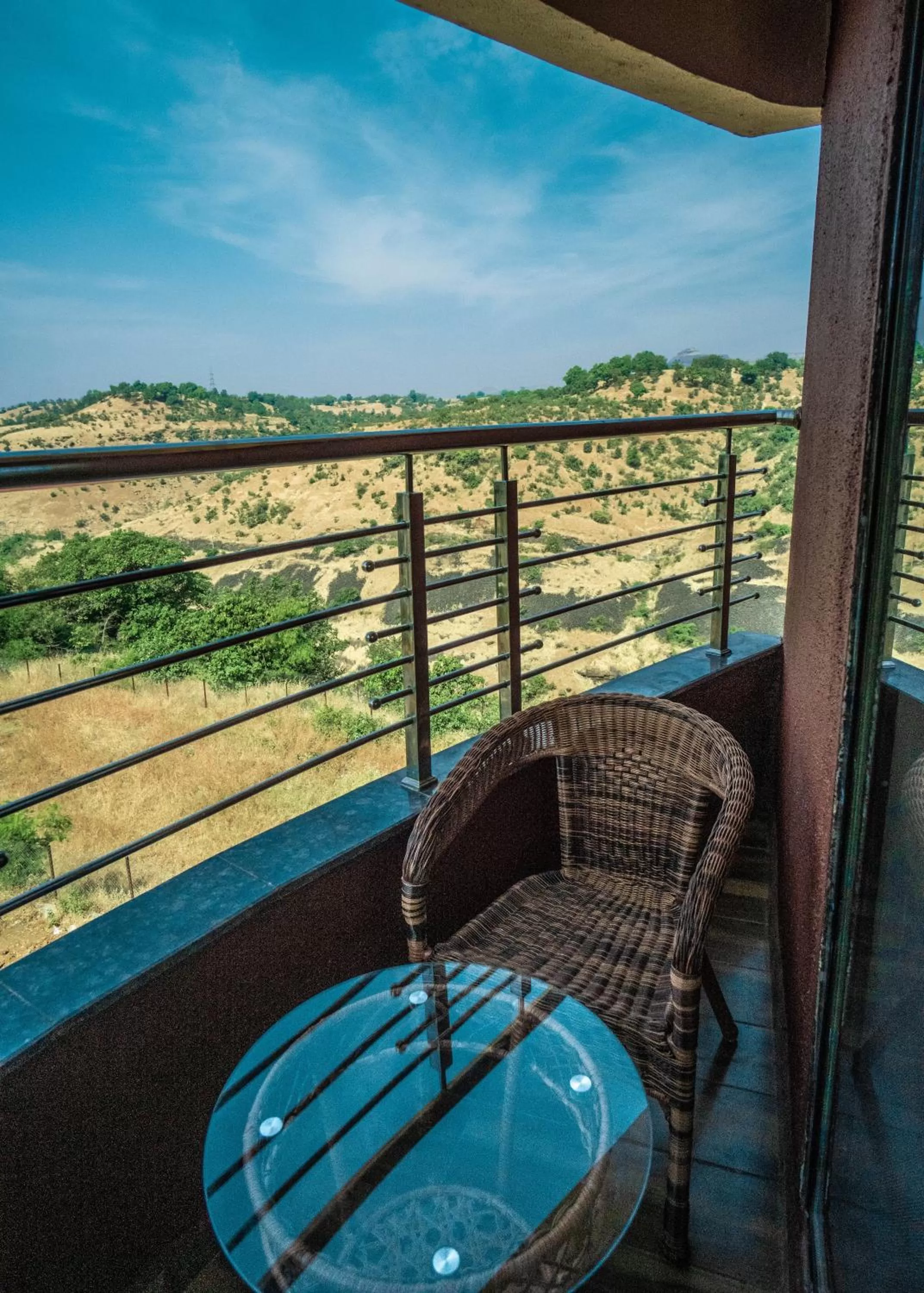 Balcony/Terrace in Pooja Villa Suites-Rooms and Pool, Igatpuri