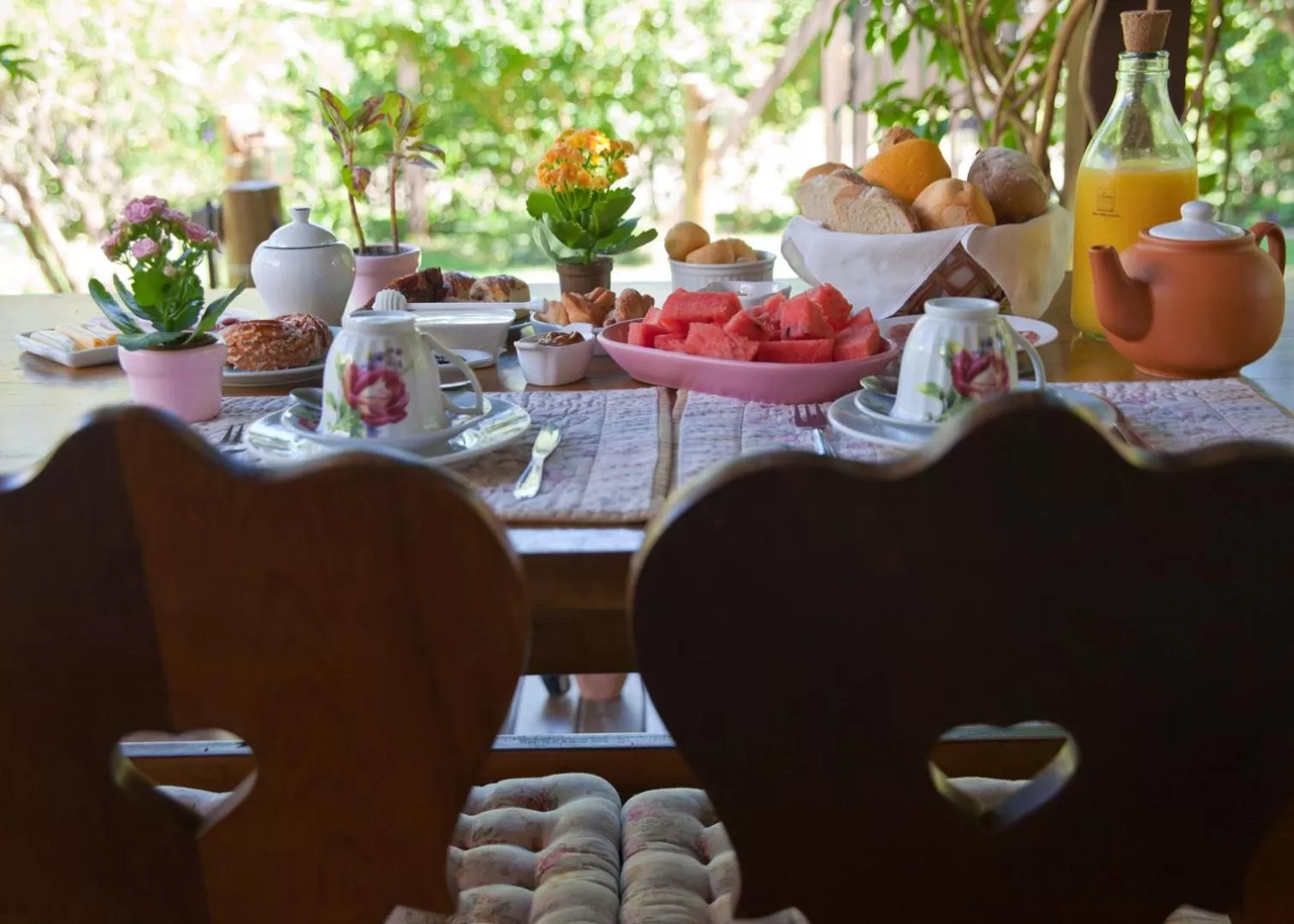 Breakfast in Pousada Vila Rosada