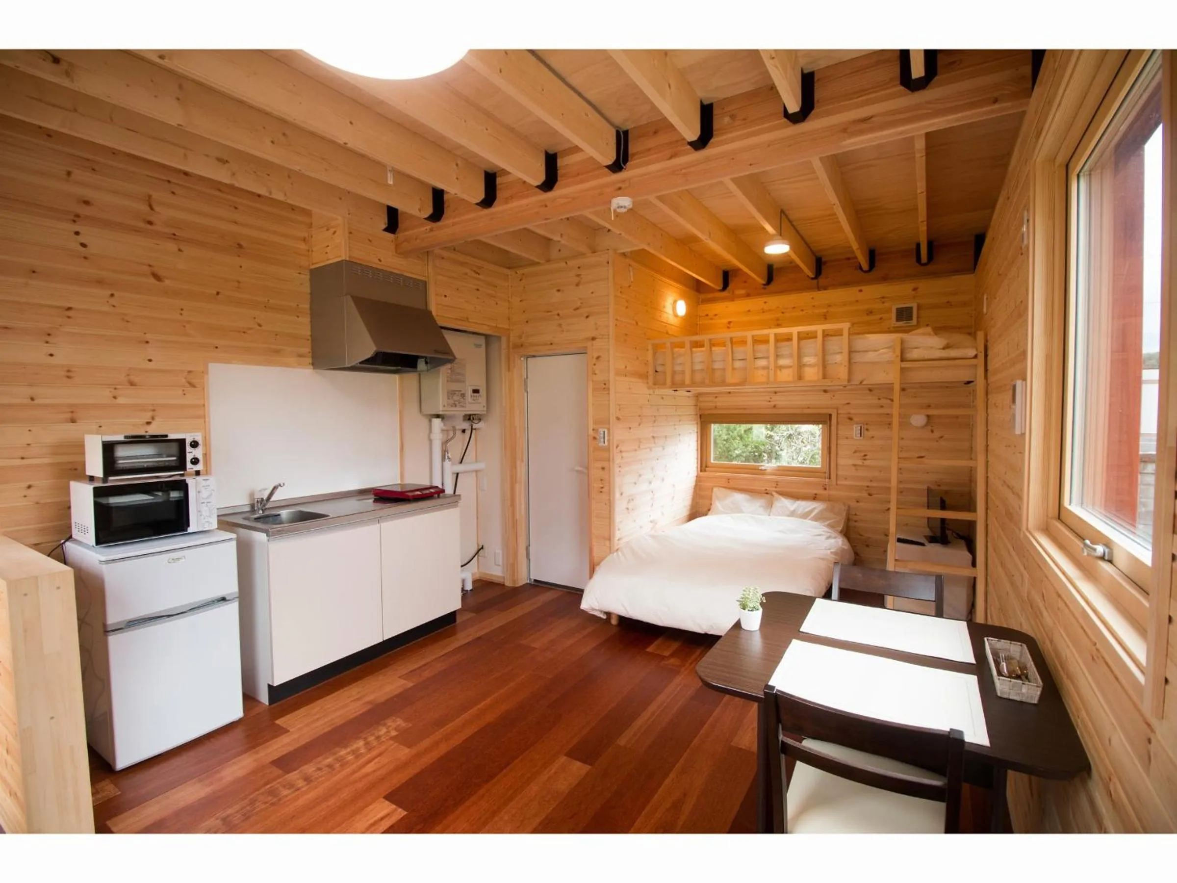 Kitchen or kitchenette, Bed in Brick House Furano