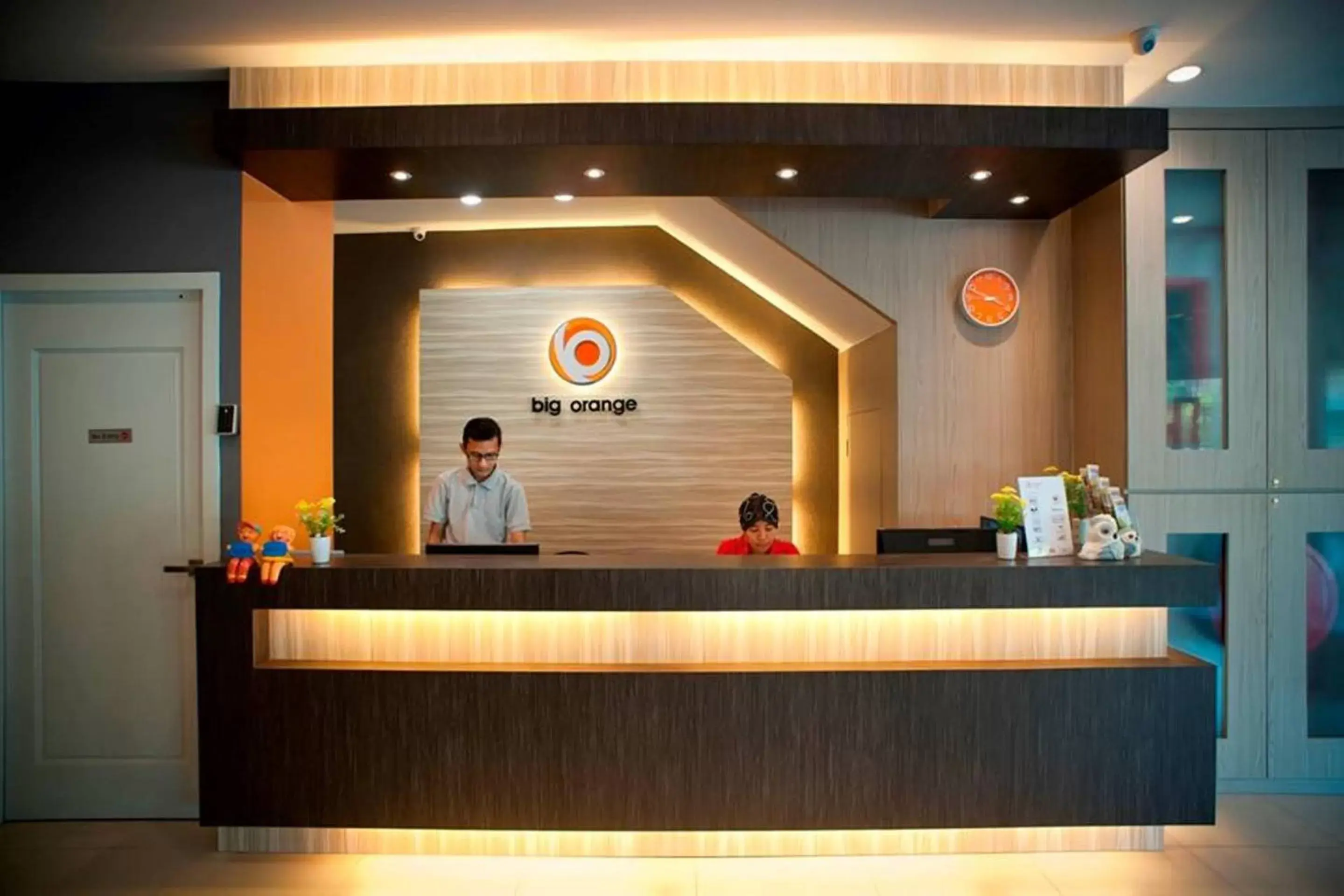 Lobby or reception, Staff in Big Orange Hotel Sungai Petani