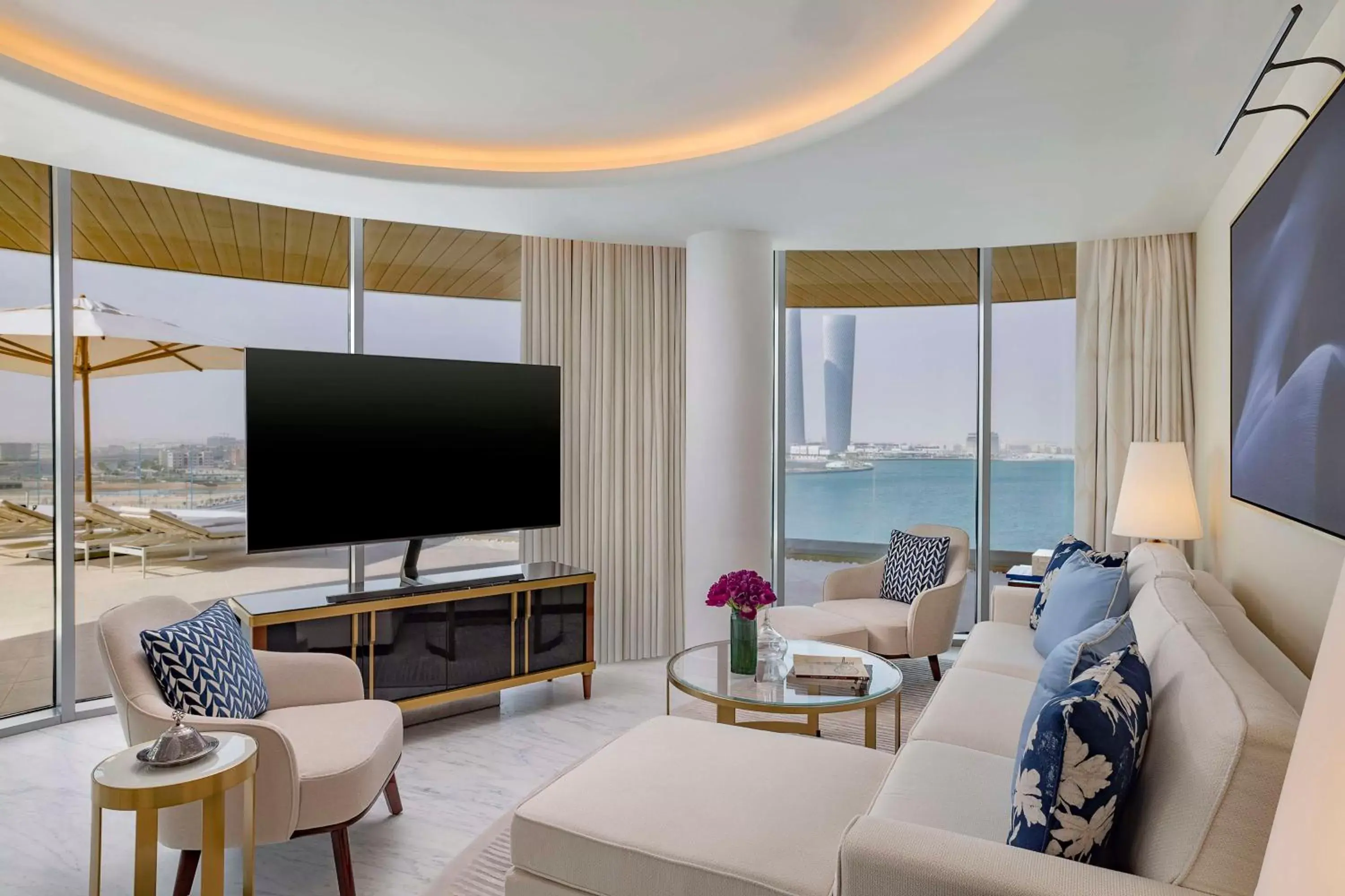 Living room, Seating Area in Waldorf Astoria Lusail, Doha