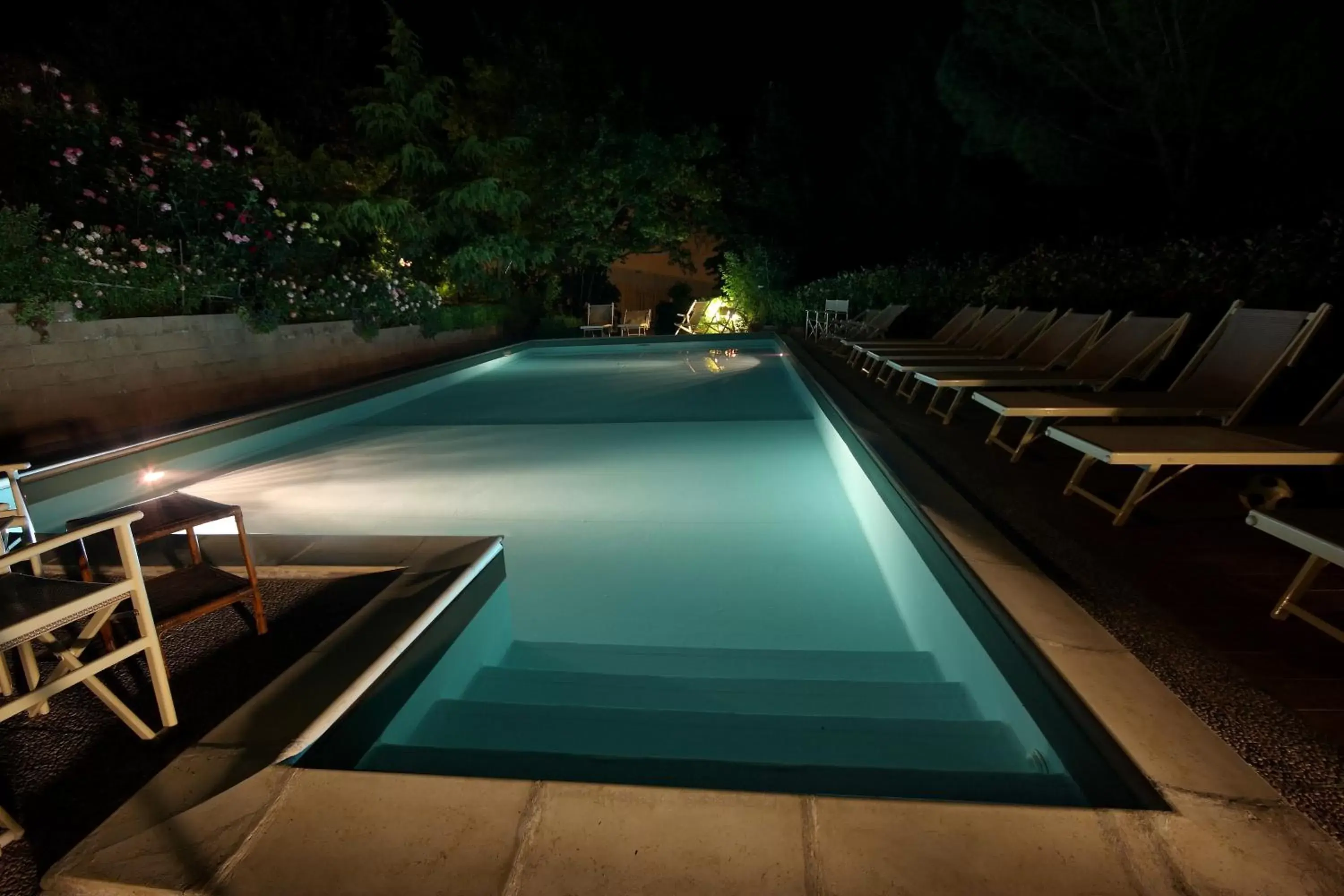 Night, Swimming Pool in Tenuta Il Burchio
