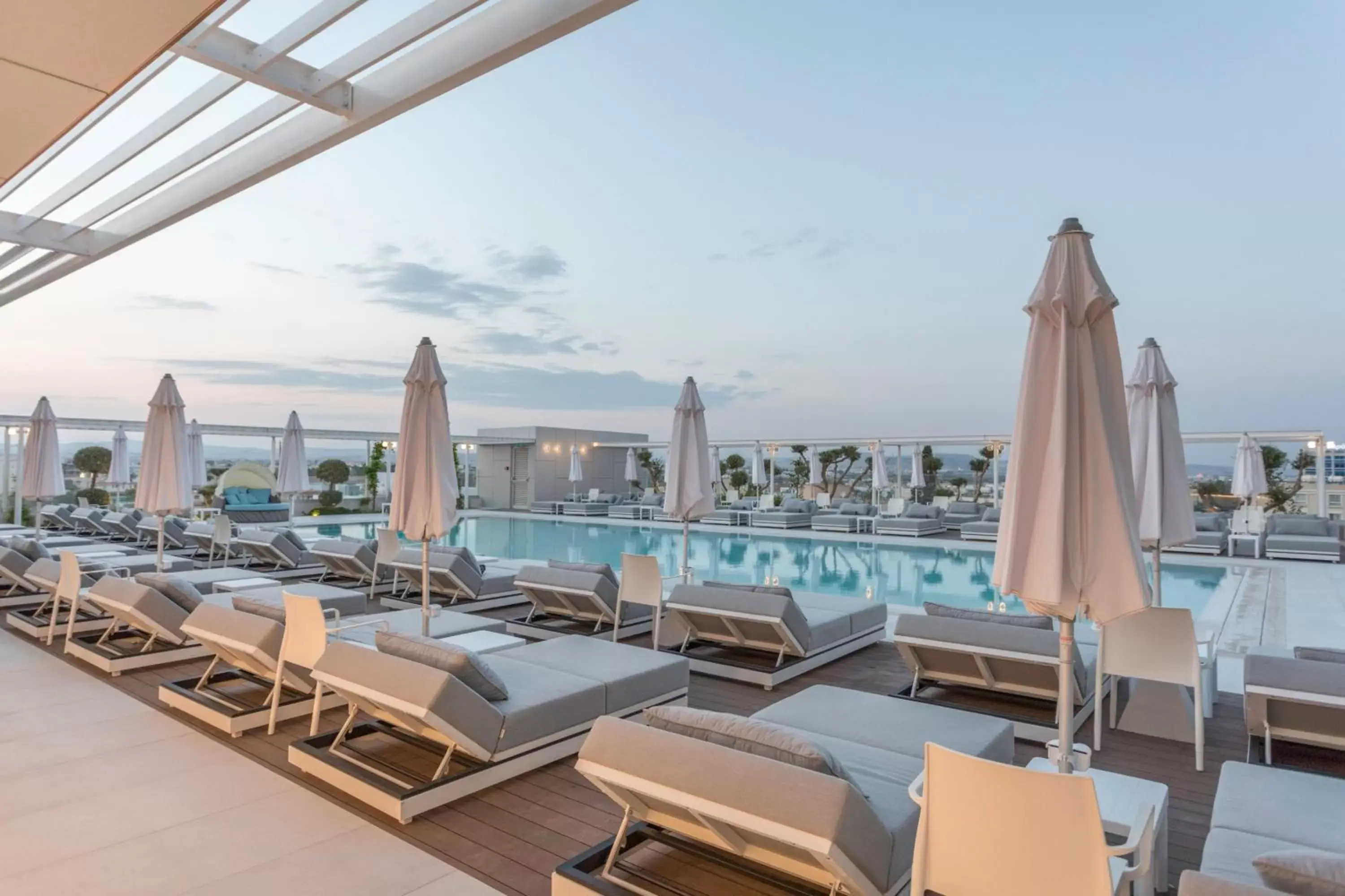 Pool view in Radisson Blu Hotel, Larnaca