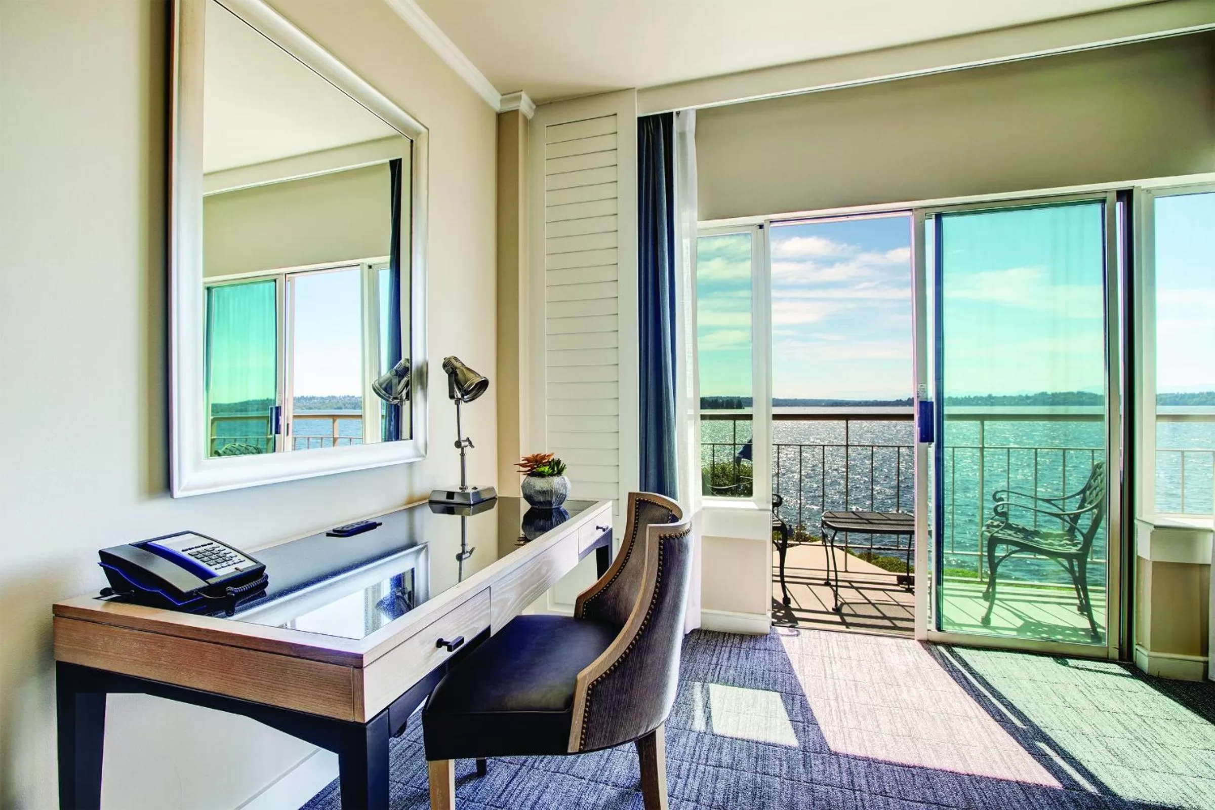 Patio in The Woodmark Hotel & Still Spa on Lake Washington