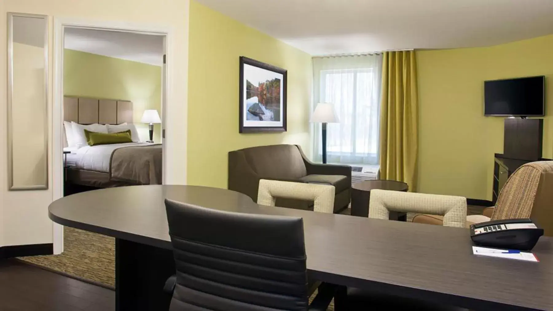Bedroom, Bed in Candlewood Suites Carrollton by IHG Bedroom, Bed in Candlewood Suites Carrollton by IHG