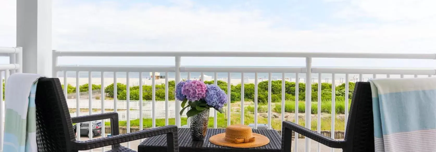 View (from property/room), Balcony/Terrace in La Mer Beachfront Resort