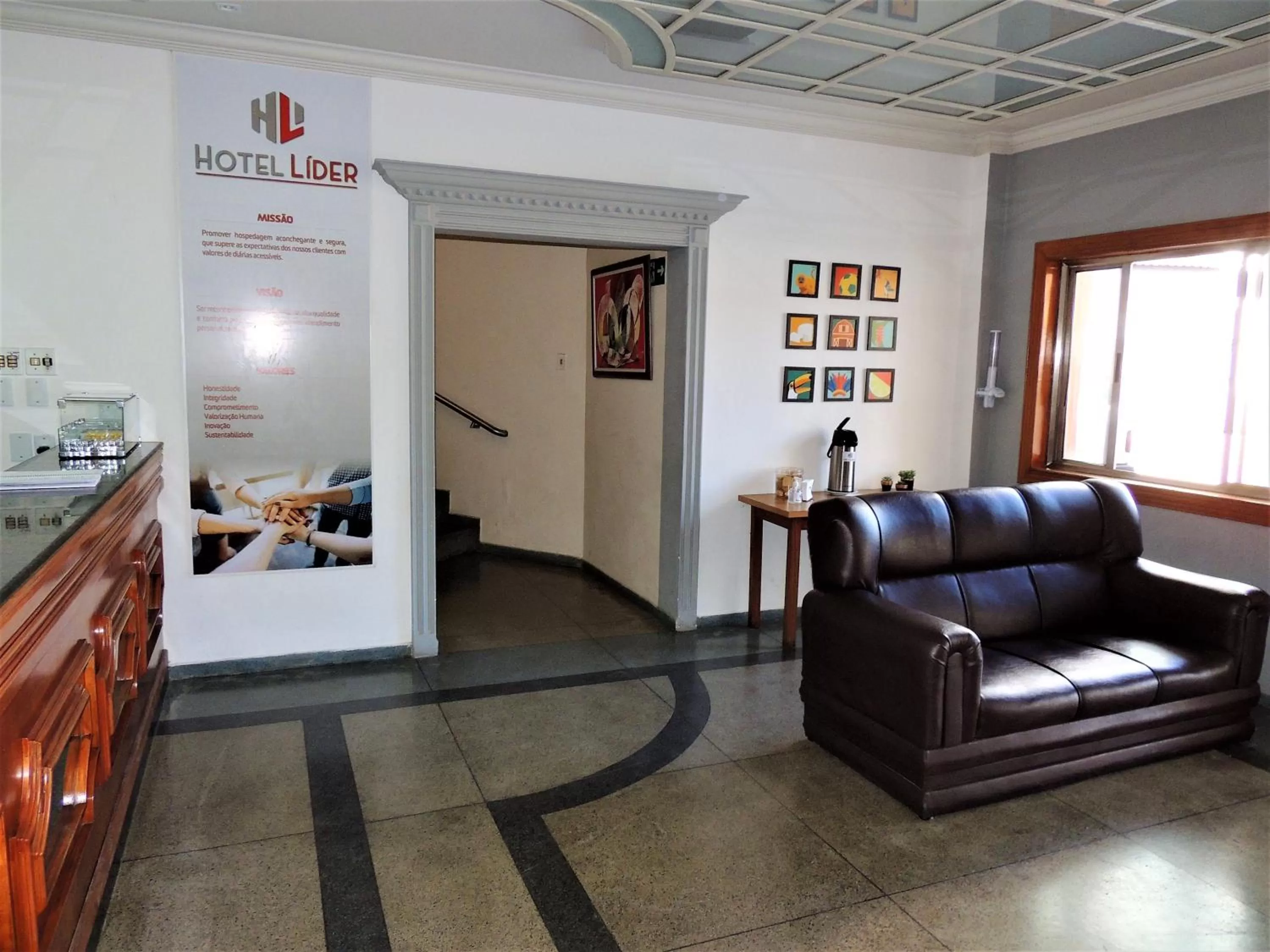 Lobby or reception in Hotel Líder